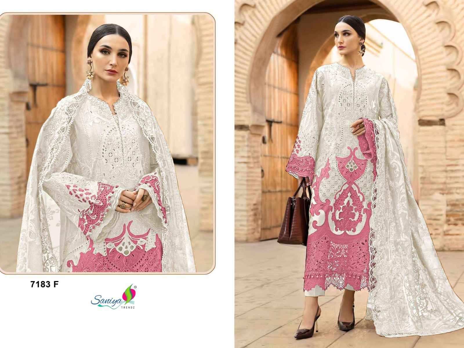 Saniya Trendz D No 7183 Cotton Dress Material _ Wholesale Online Shopping ( 4 Pcs Catalog )