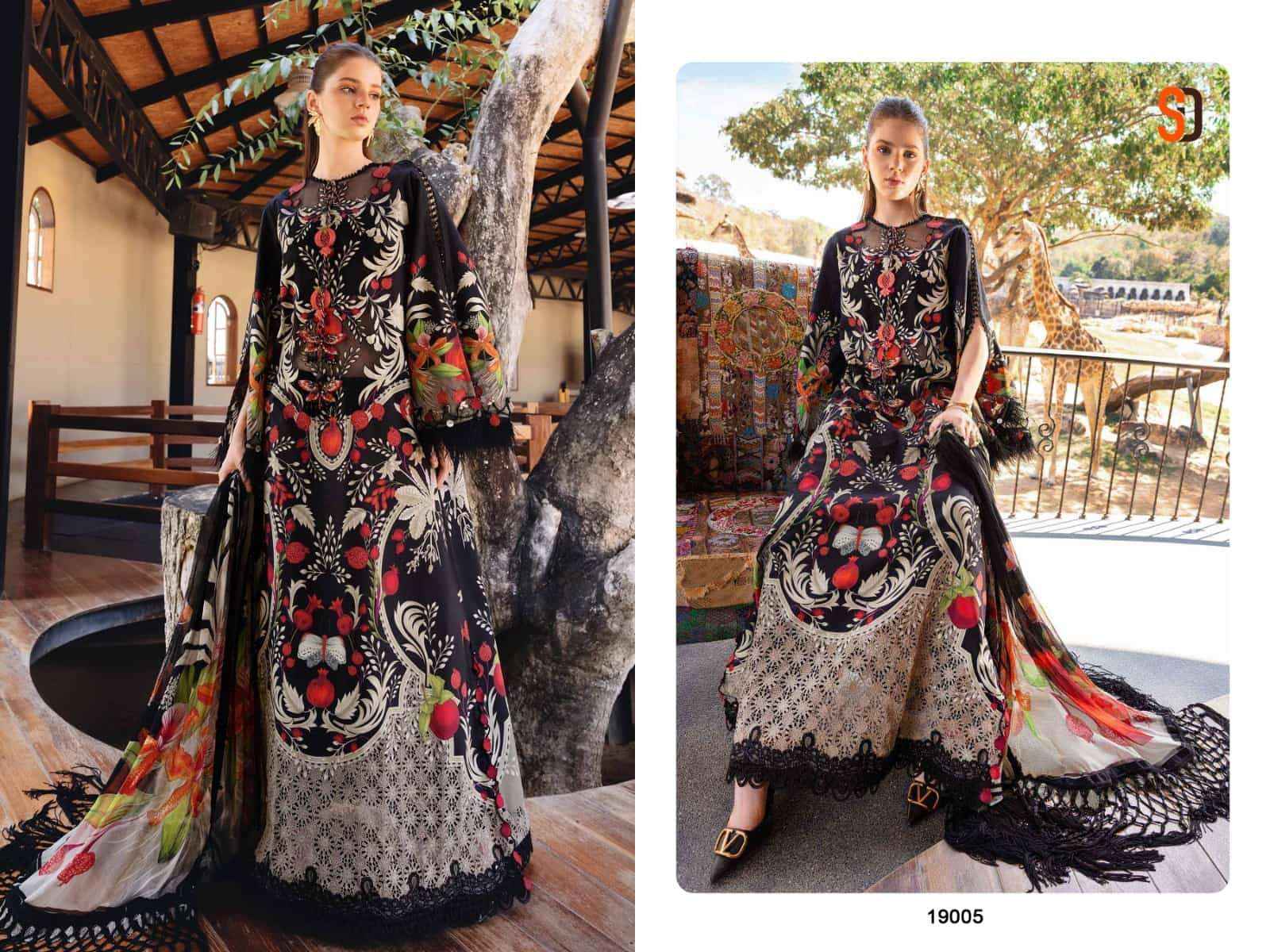 Shraddha Designer M Print Vol 19 Lawn Cotton Pakistani Dress Wholesale Surat Rate ( 6 Pcs Catalog )