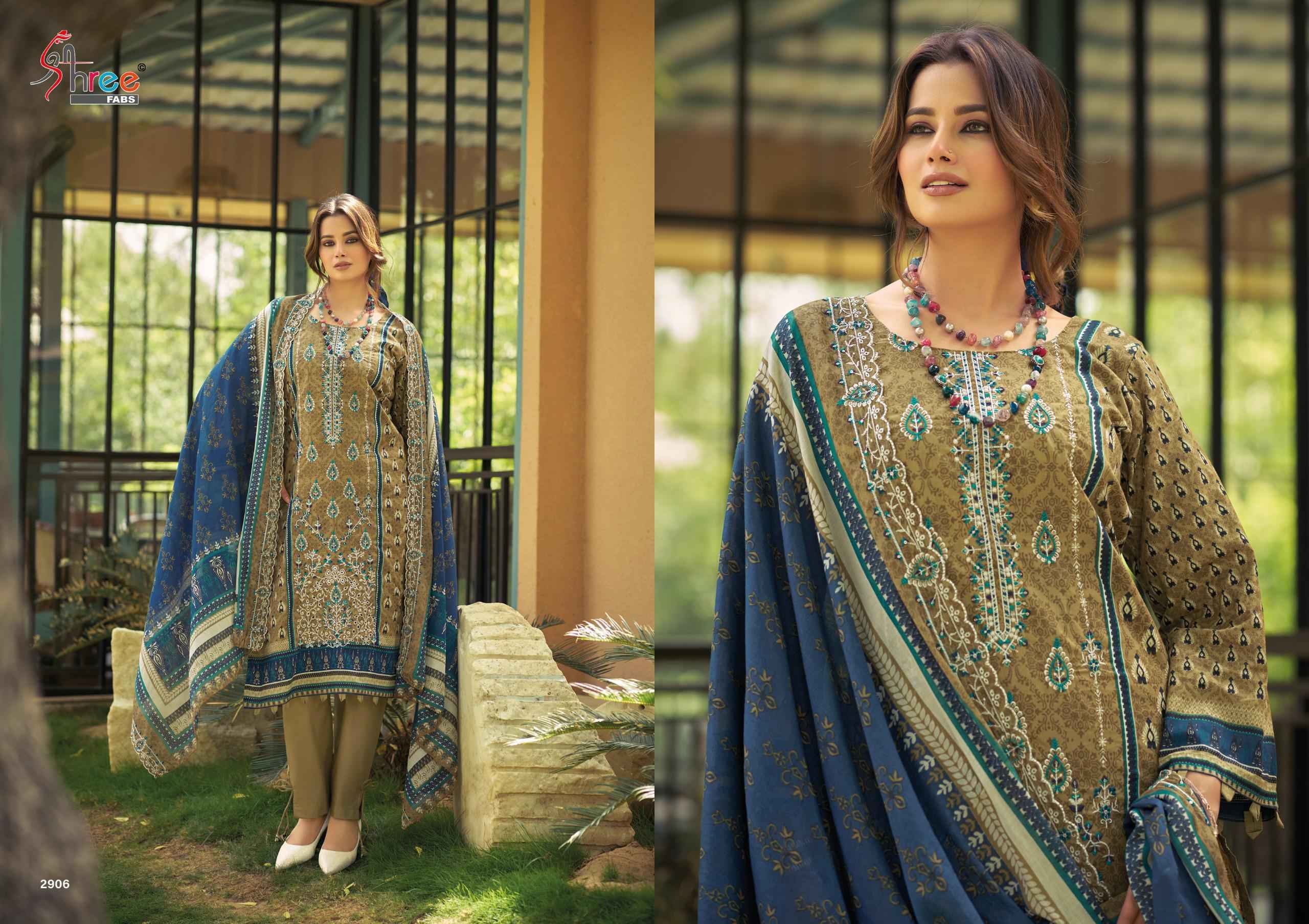 Shree Fabs Bin Saeed Lawn Collection Vol 29 Cotton Dress Material _ Wholesale Clothes Online ( 6 Pcs Catalog )