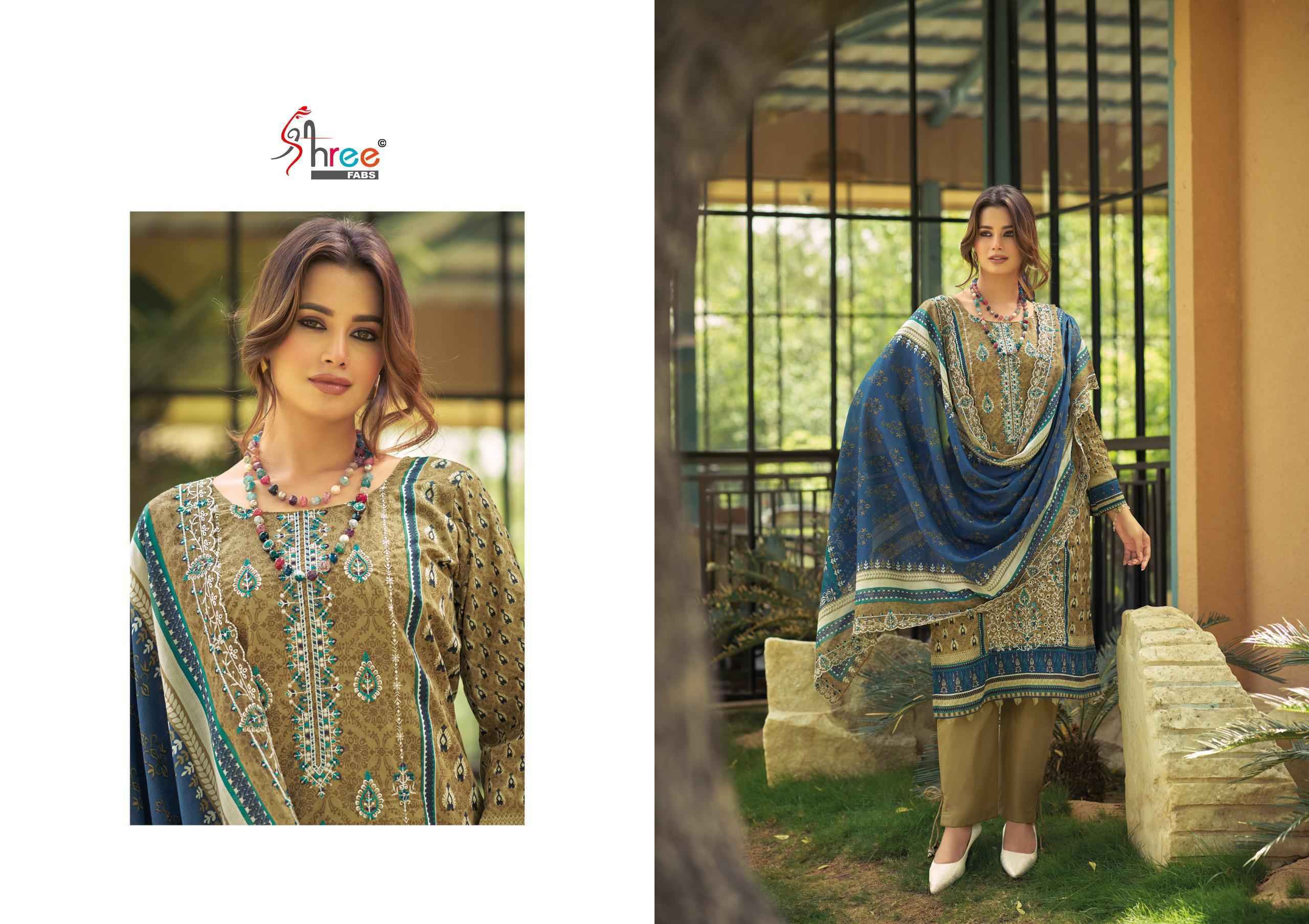 Shree Fabs Bin Saeed Lawn Collection Vol 29 Cotton Dress Material _ Wholesale Clothes Online ( 6 Pcs Catalog )