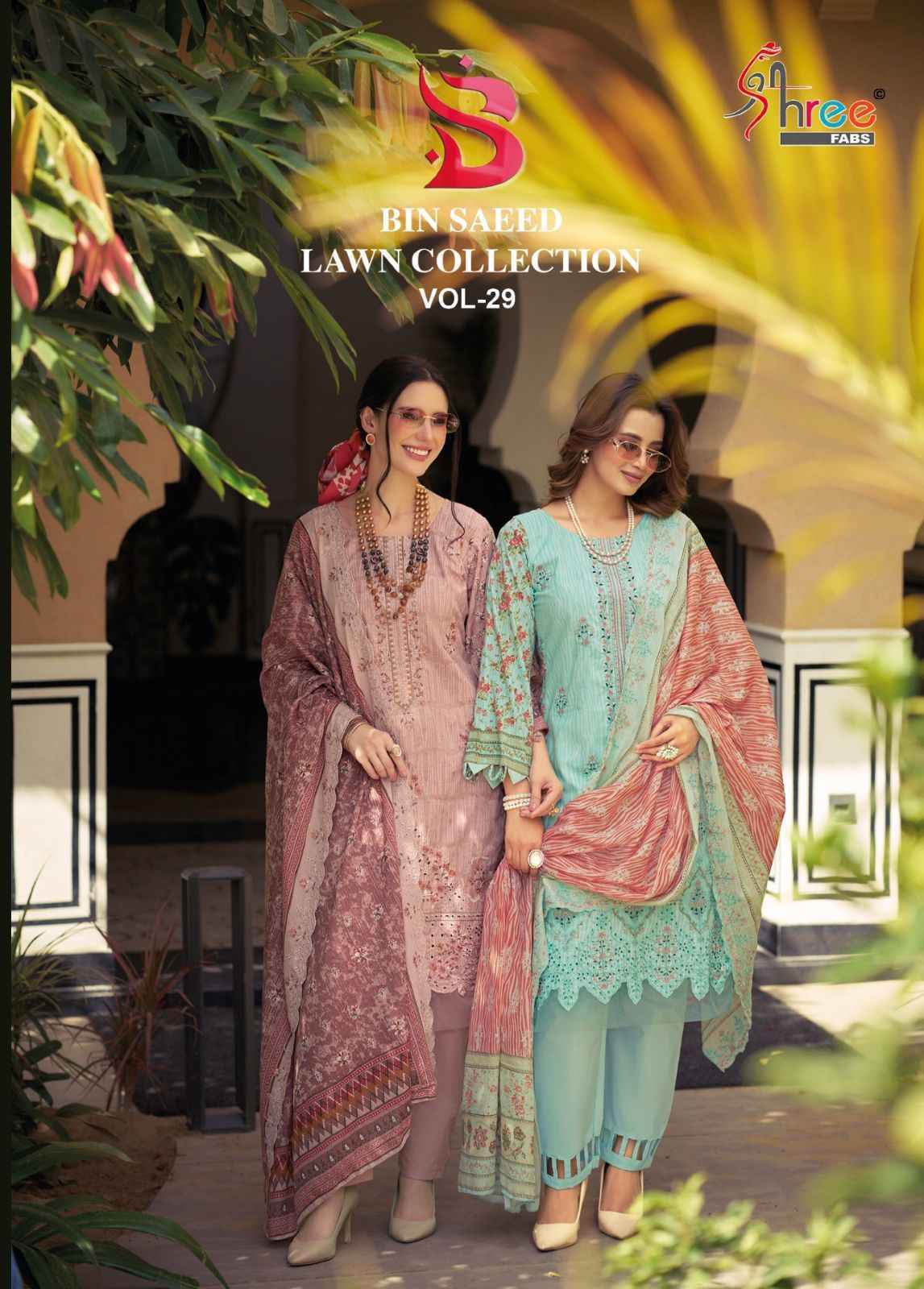 Shree Fabs Bin Saeed Lawn Collection Vol 29 Cotton Dress Material _ Wholesale Clothes Online ( 6 Pcs Catalog )