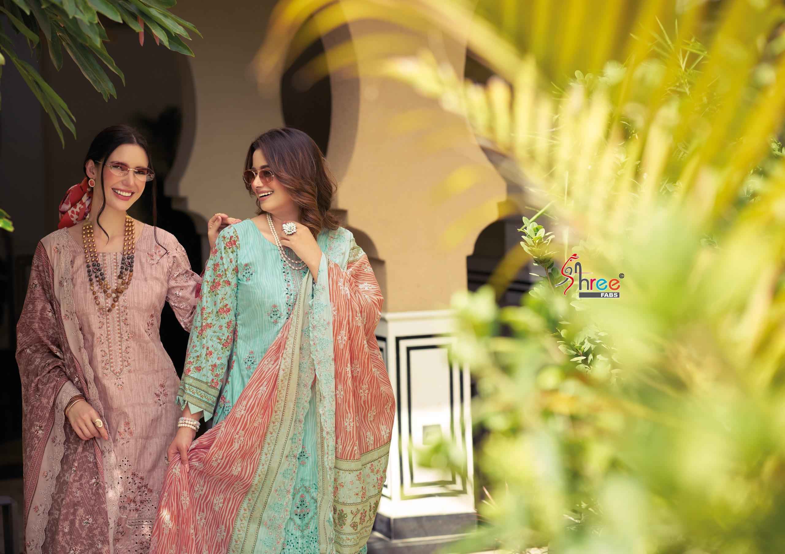 Shree Fabs Bin Saeed Lawn Collection Vol 29 Cotton Dress Material _ Wholesale Clothes Online ( 6 Pcs Catalog )