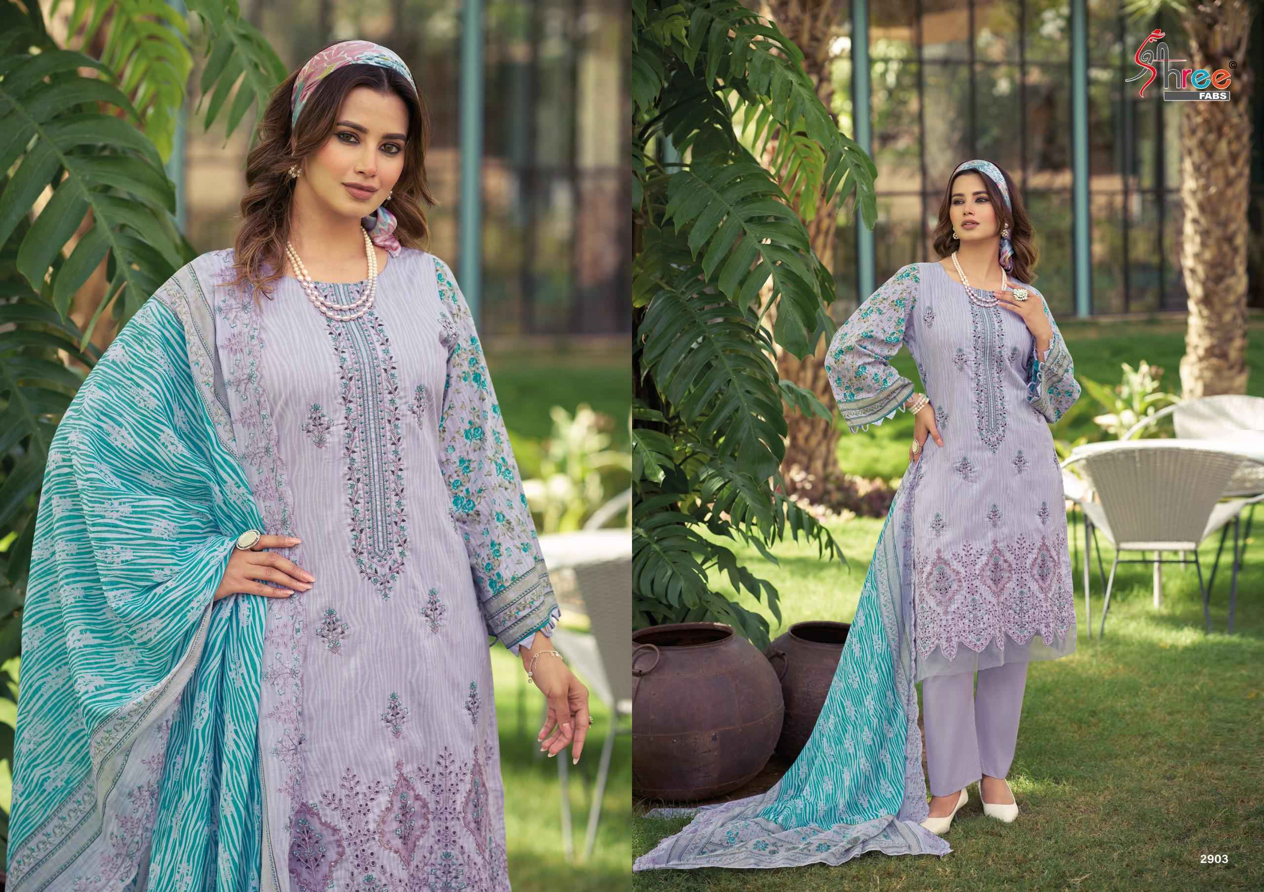 Shree Fabs Bin Saeed Lawn Collection Vol 29 Cotton Dress Material _ Wholesale Clothes Online ( 6 Pcs Catalog )