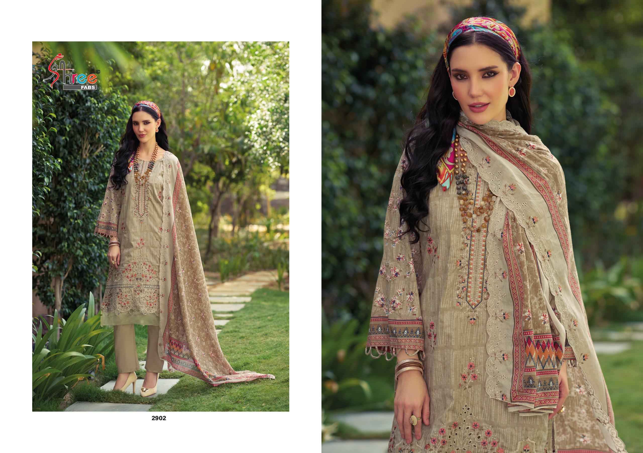 Shree Fabs Bin Saeed Lawn Collection Vol 29 Cotton Dress Material _ Wholesale Clothes Online ( 6 Pcs Catalog )