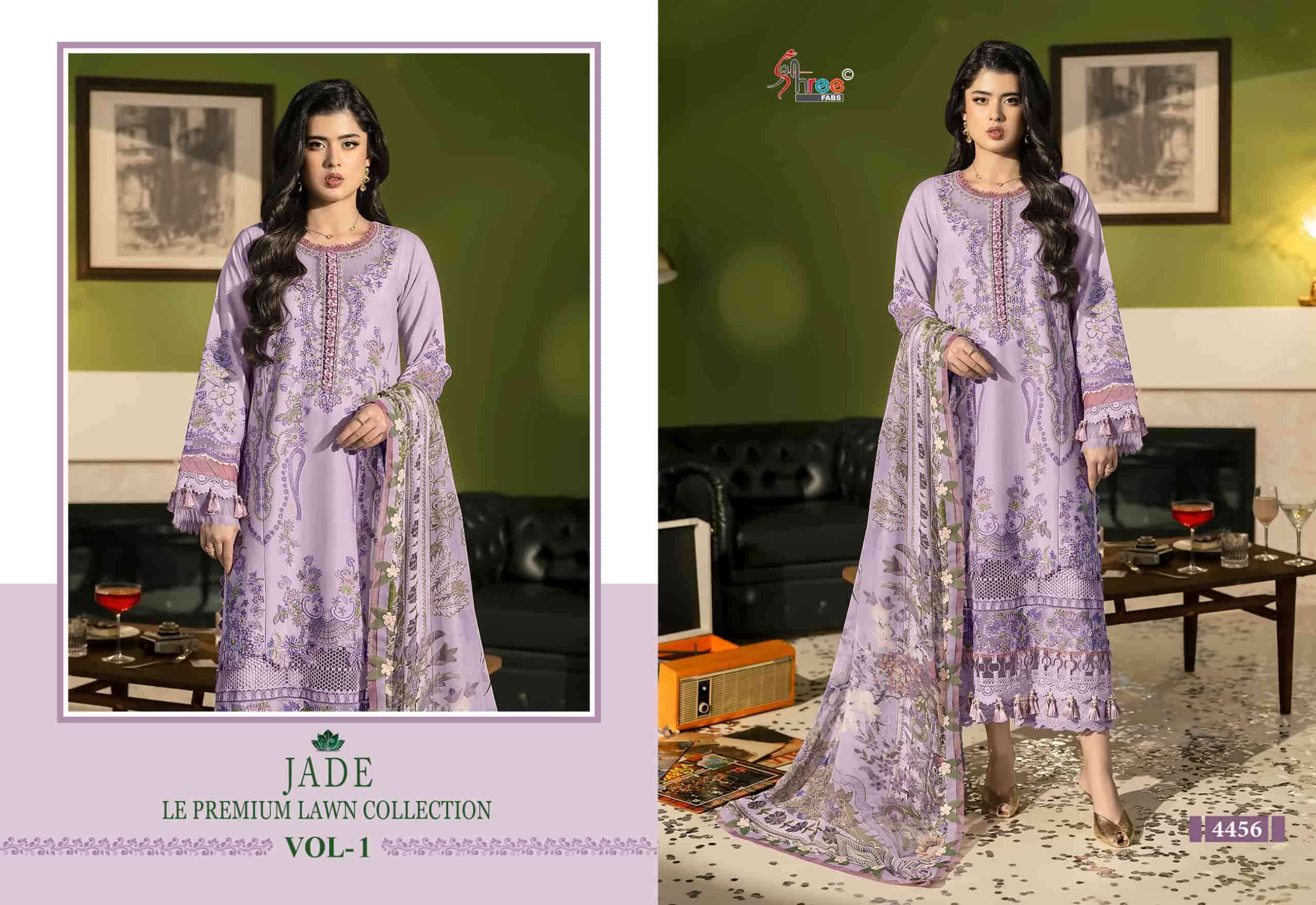 Shree Fabs Jade Le Premium Lawn Collection Vol 1 Dress material _ Wholesale factory ( 6 Pcs Catalog )