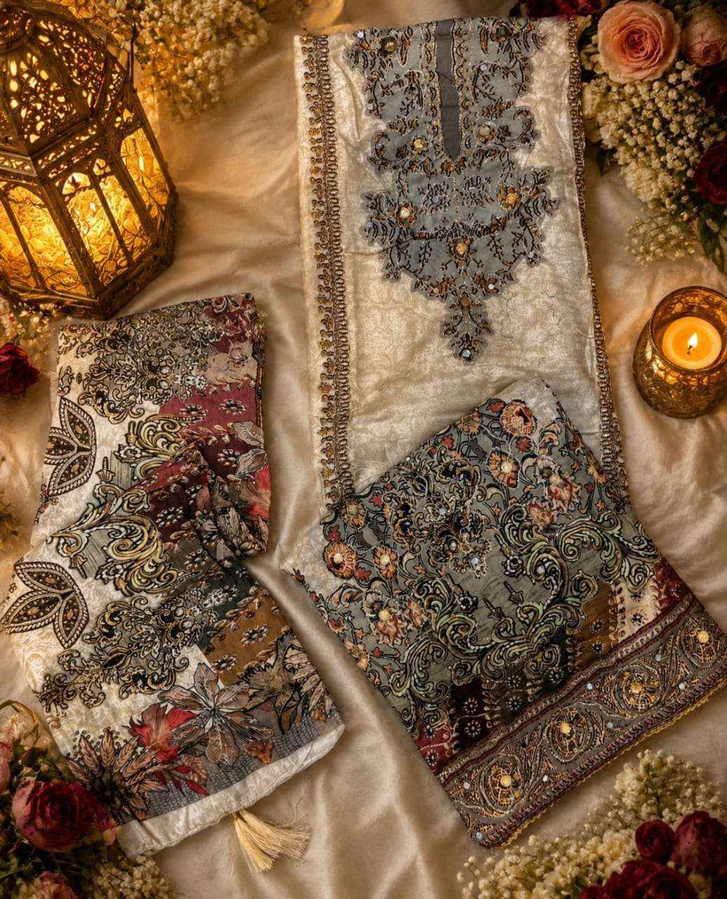 Shree Fabs Kt 367 E Fancy Muslin Pakistani Dress _ Wholesale Texteli Collection ( 5 Pcs Catalog )