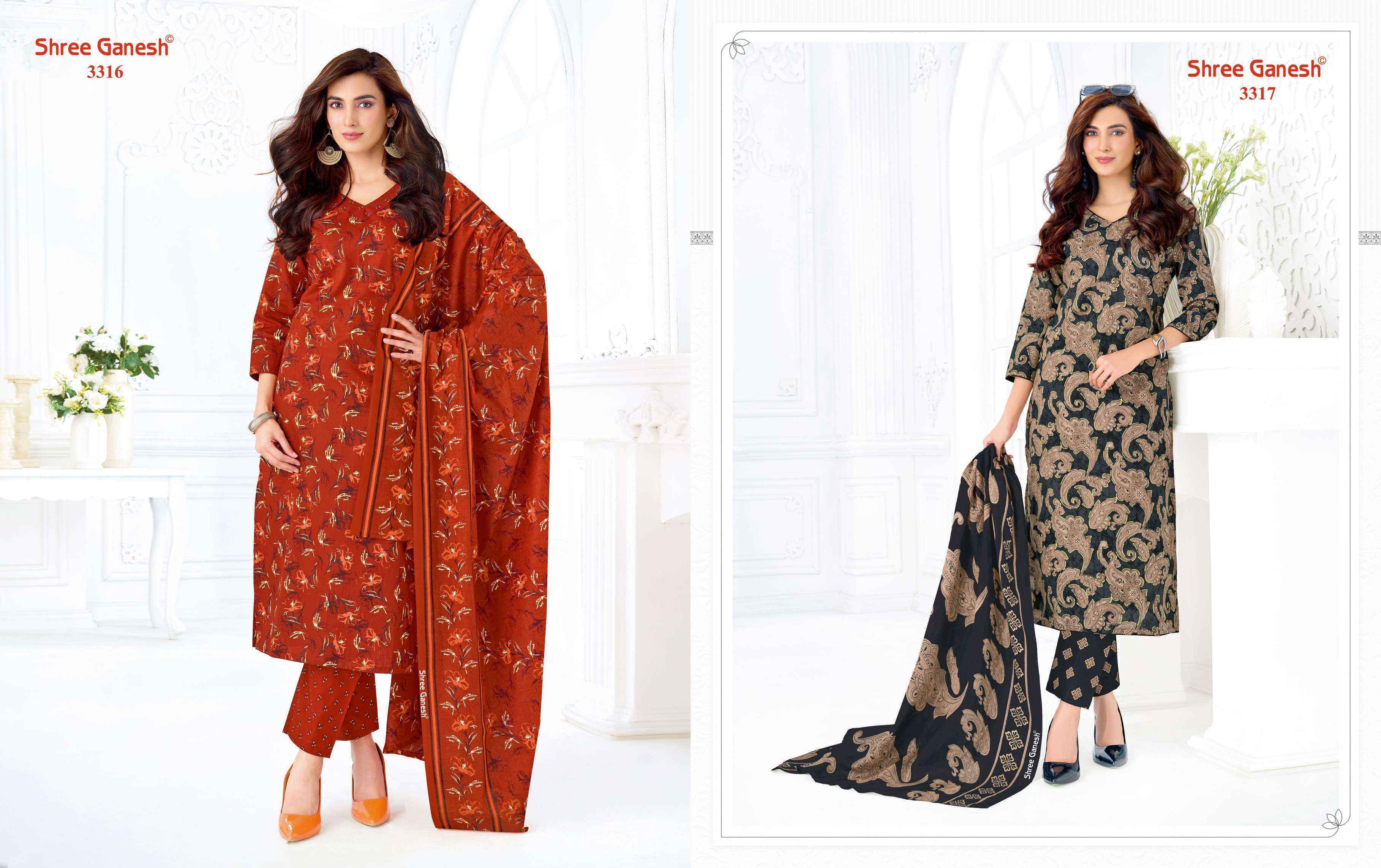 Shree Ganesh Samaiyra Vol 23 Cotton Dress Material Wholesale Surat Rate ( 20 Pcs Catalog )