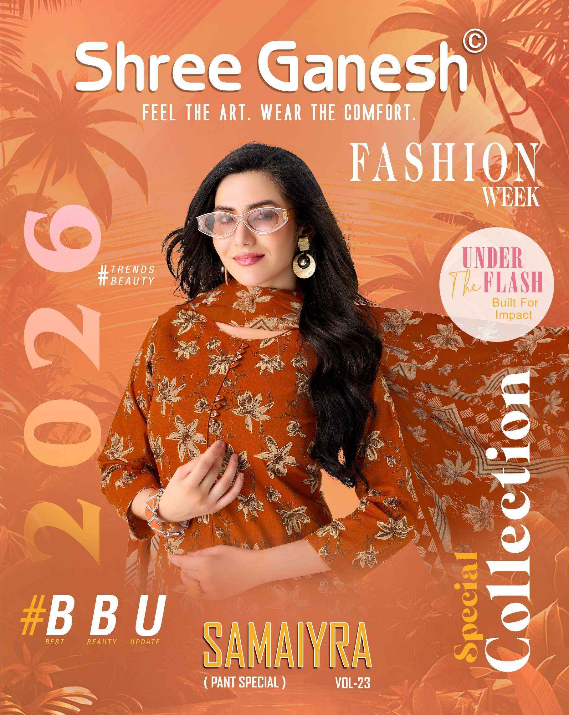 Shree Ganesh Samaiyra Vol 23 Cotton Dress Material Wholesale Surat Rate ( 20 Pcs Catalog )