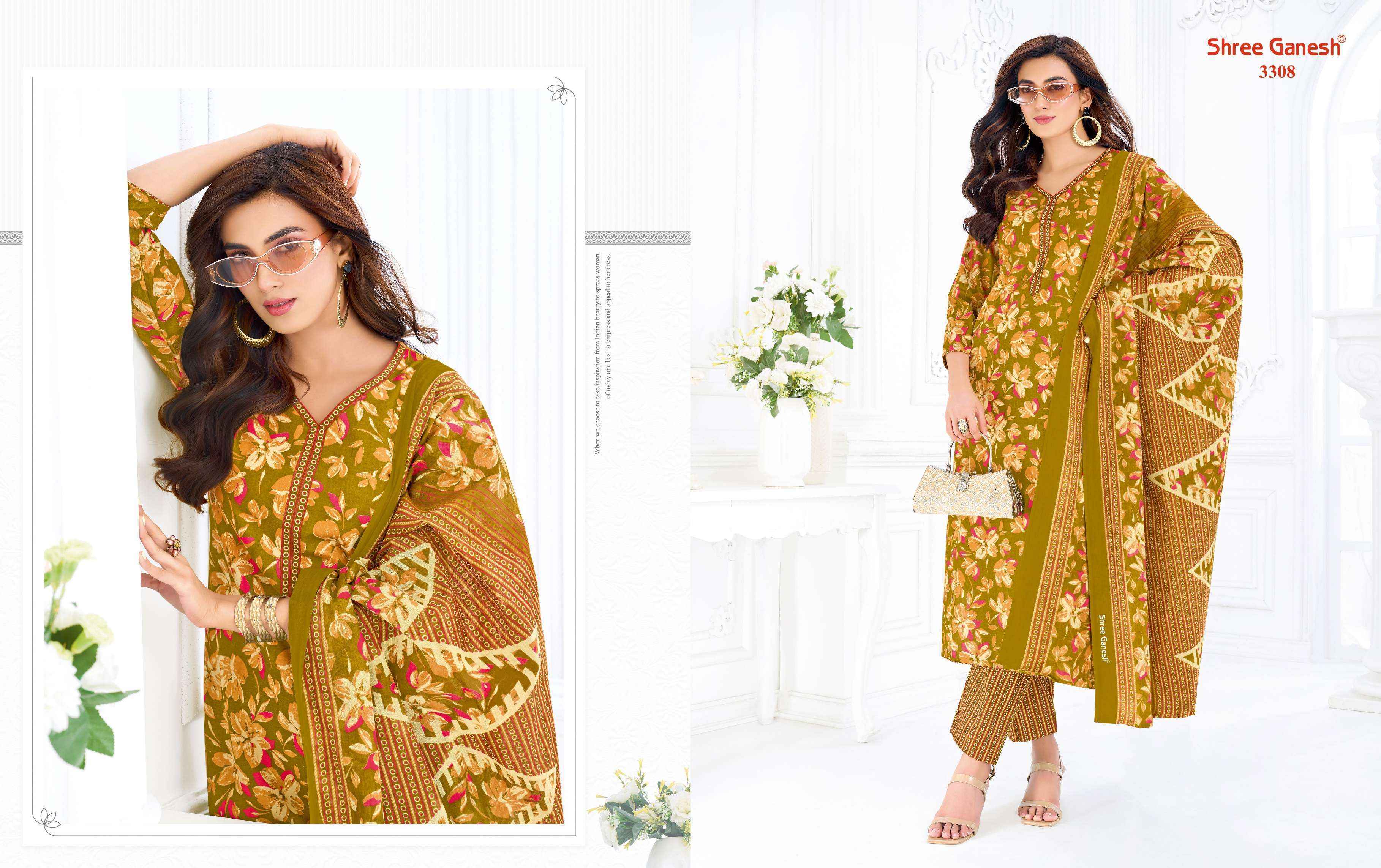 Shree Ganesh Samaiyra Vol 23 Cotton Dress Material Wholesale Surat Rate ( 20 Pcs Catalog )