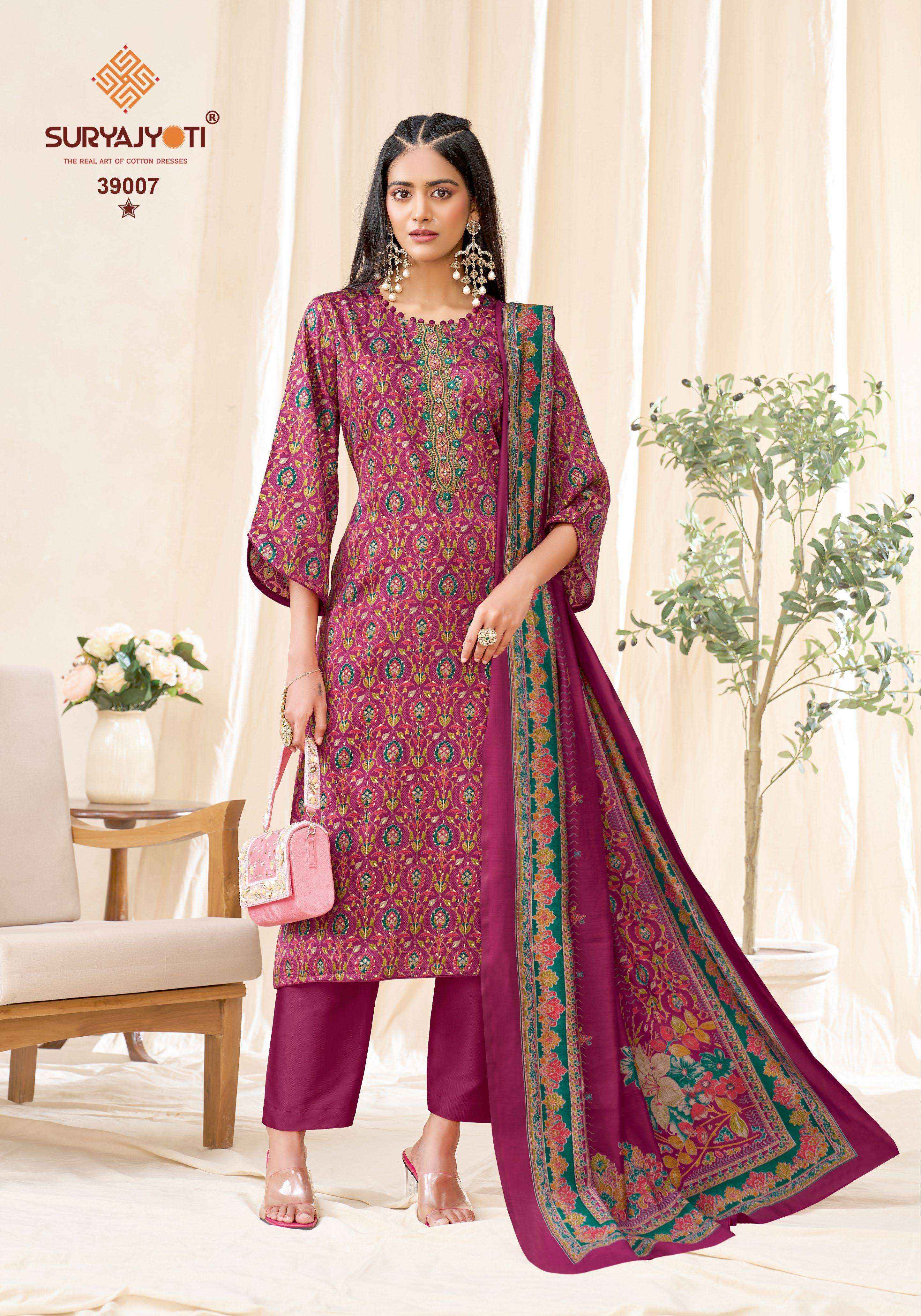 Suryajyoti Kalki Vol 39 Jam Satin Dress Material Wholesale Price ( 8 Pcs Catalougue )