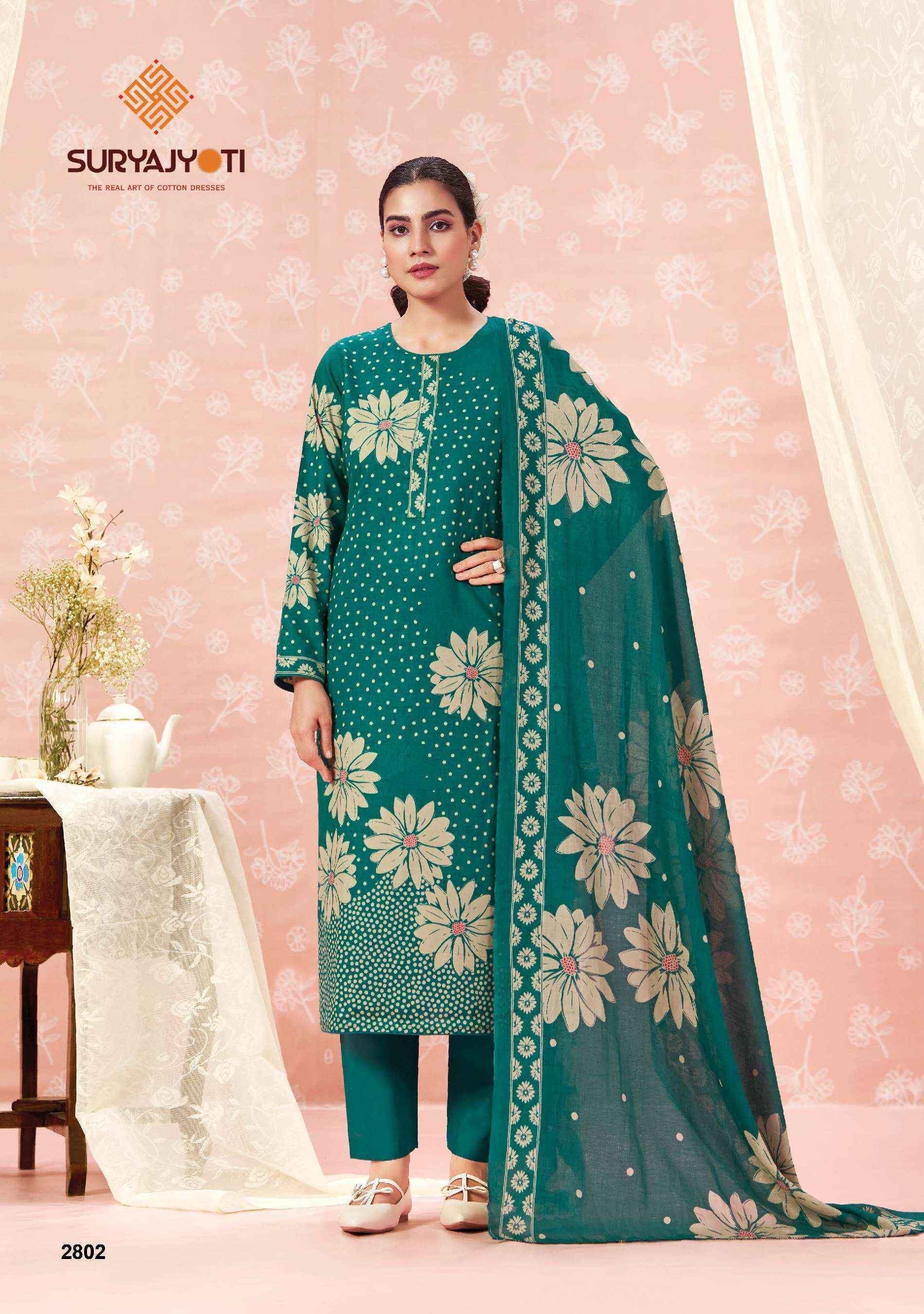 Suryajyoti Nargis Vol 28 Cotton Dress Material Wholesale Surat Rate ( 10 Pcs Catalog )