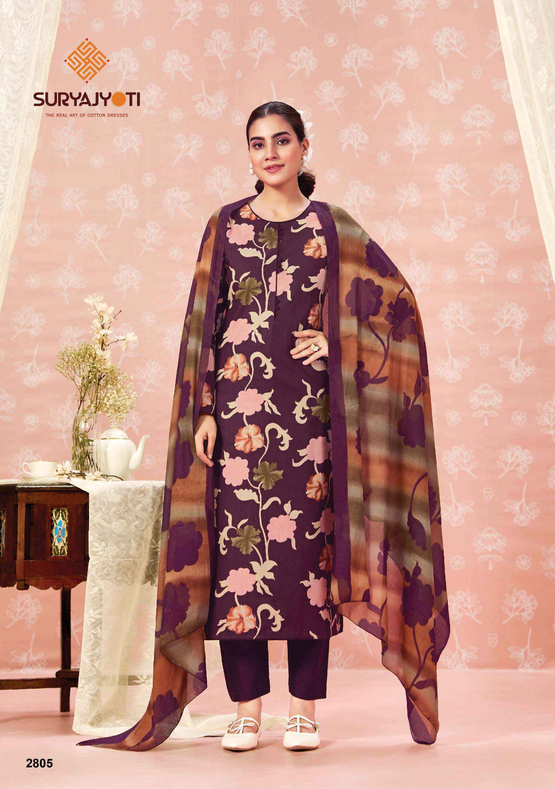 Suryajyoti Nargis Vol 28 Cotton Dress Material Wholesale Surat Rate ( 10 Pcs Catalog )