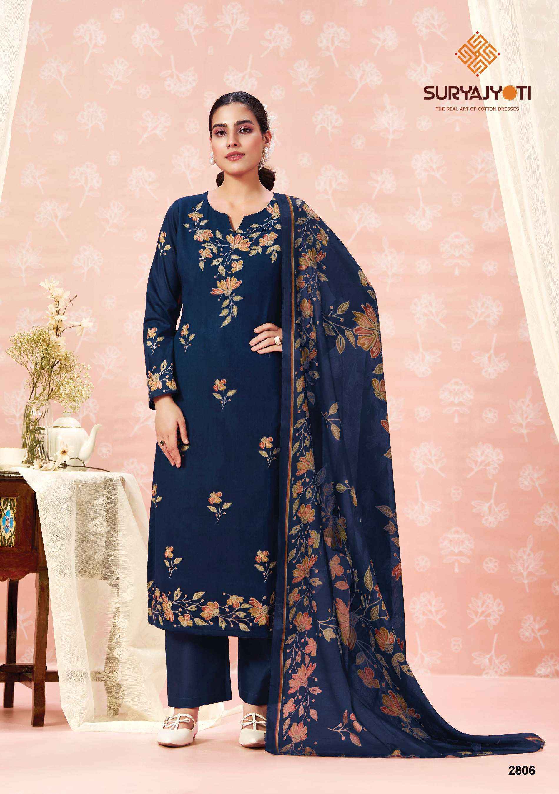 Suryajyoti Nargis Vol 28 Cotton Dress Material Wholesale Surat Rate ( 10 Pcs Catalog )