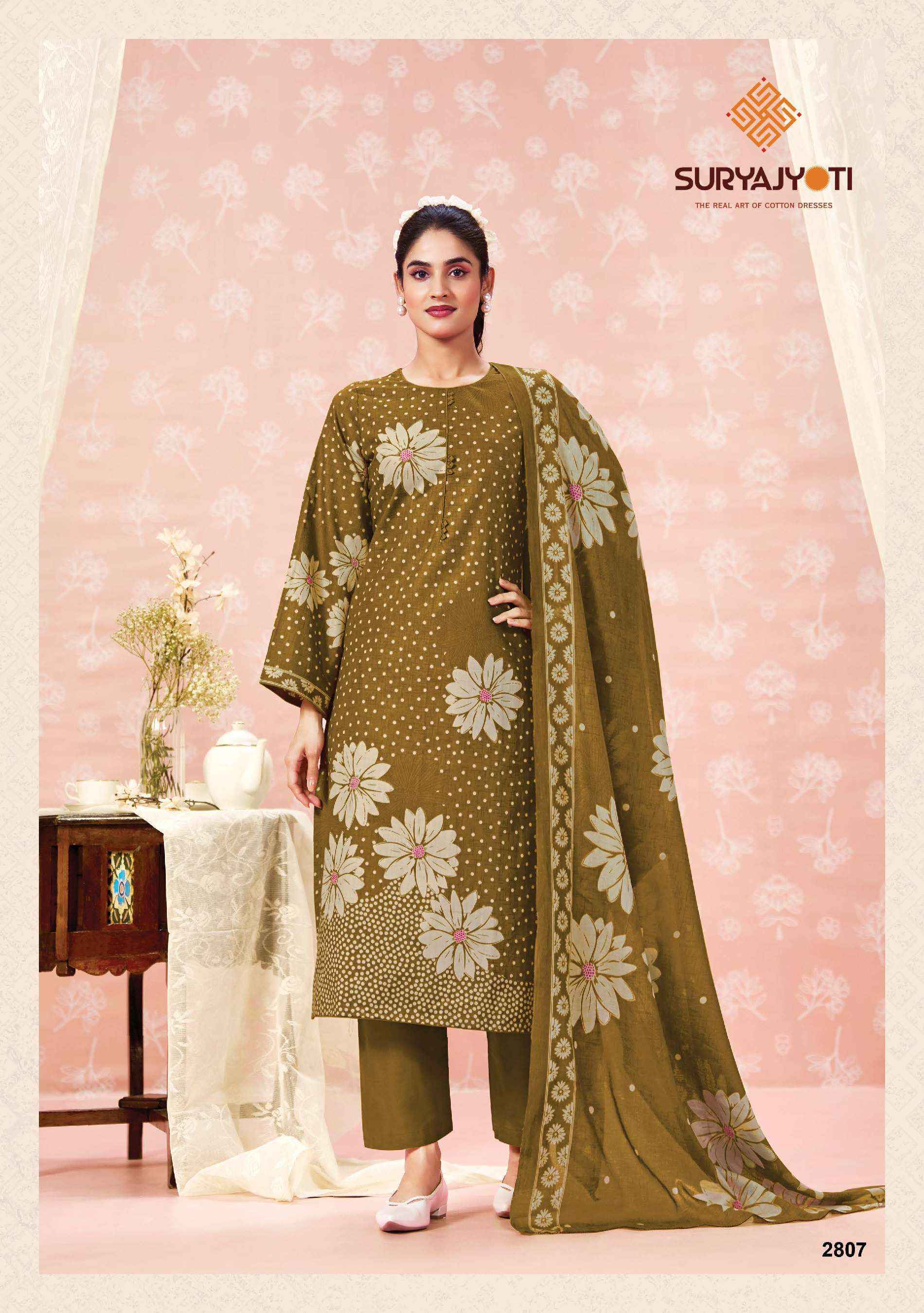 Suryajyoti Nargis Vol 28 Cotton Dress Material Wholesale Surat Rate ( 10 Pcs Catalog )
