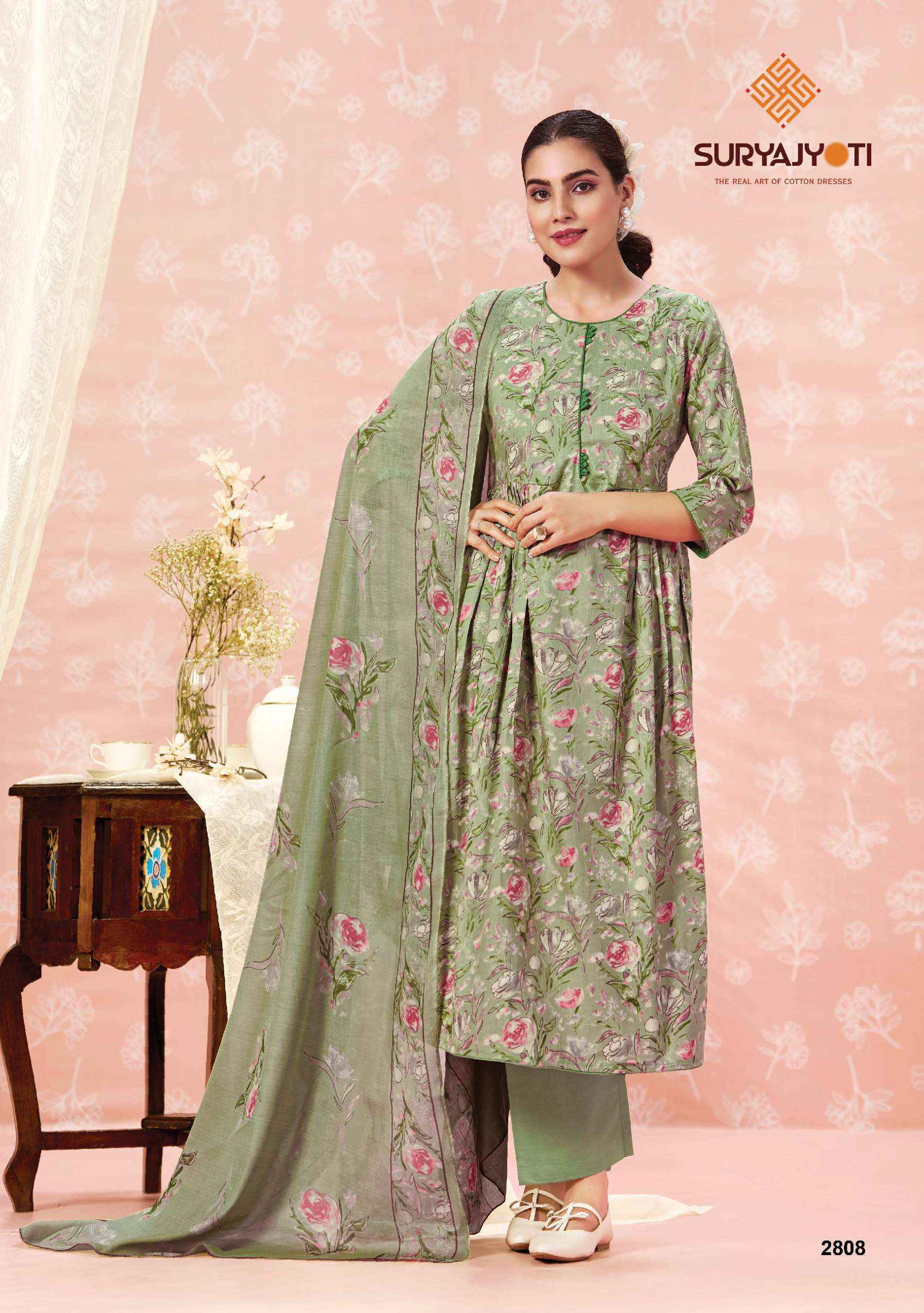 Suryajyoti Nargis Vol 28 Cotton Dress Material Wholesale Surat Rate ( 10 Pcs Catalog )