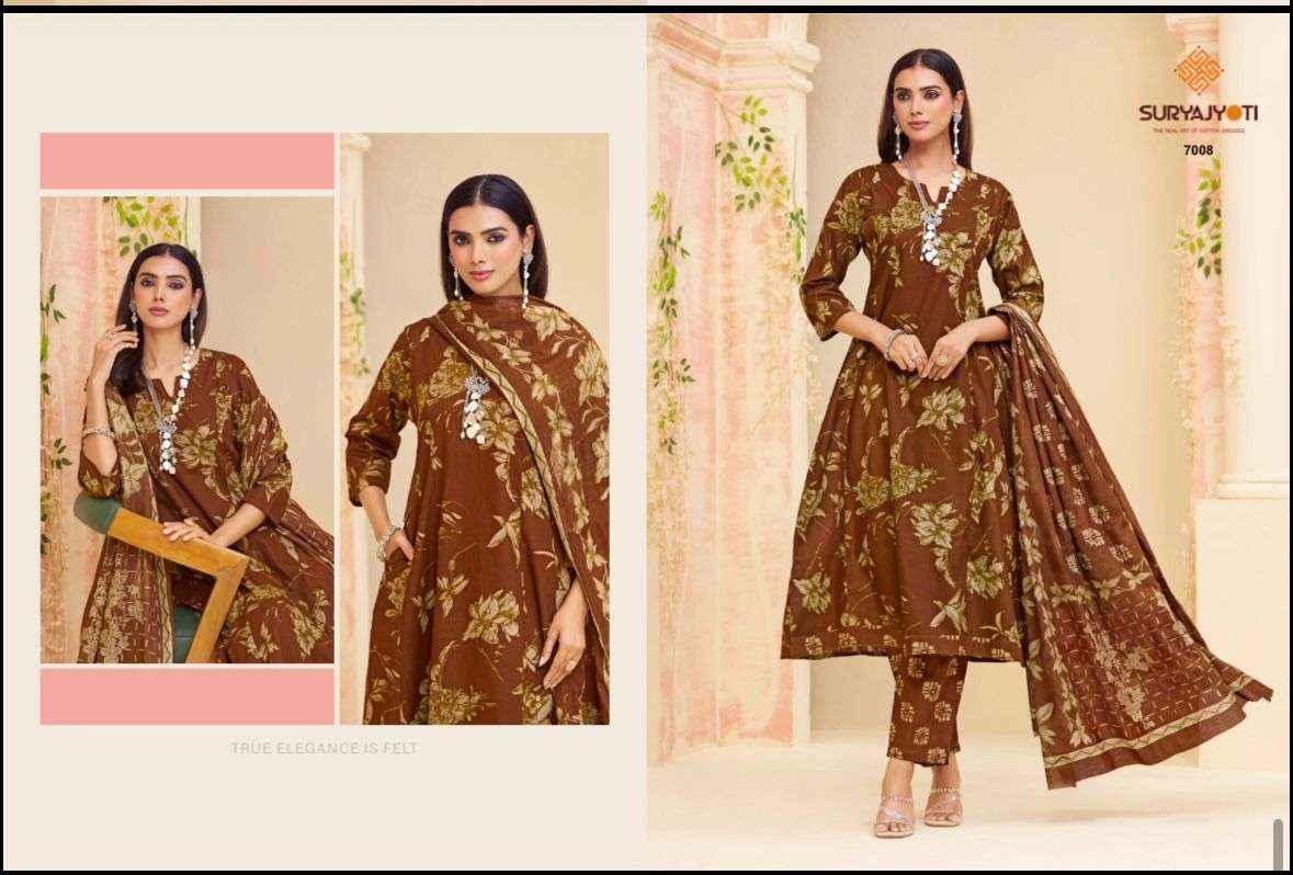 Suryajyoti Rashi Vol 7 Cotton Anarkali Suits Wholesale Supplier ( 10 Pcs Catalogue )