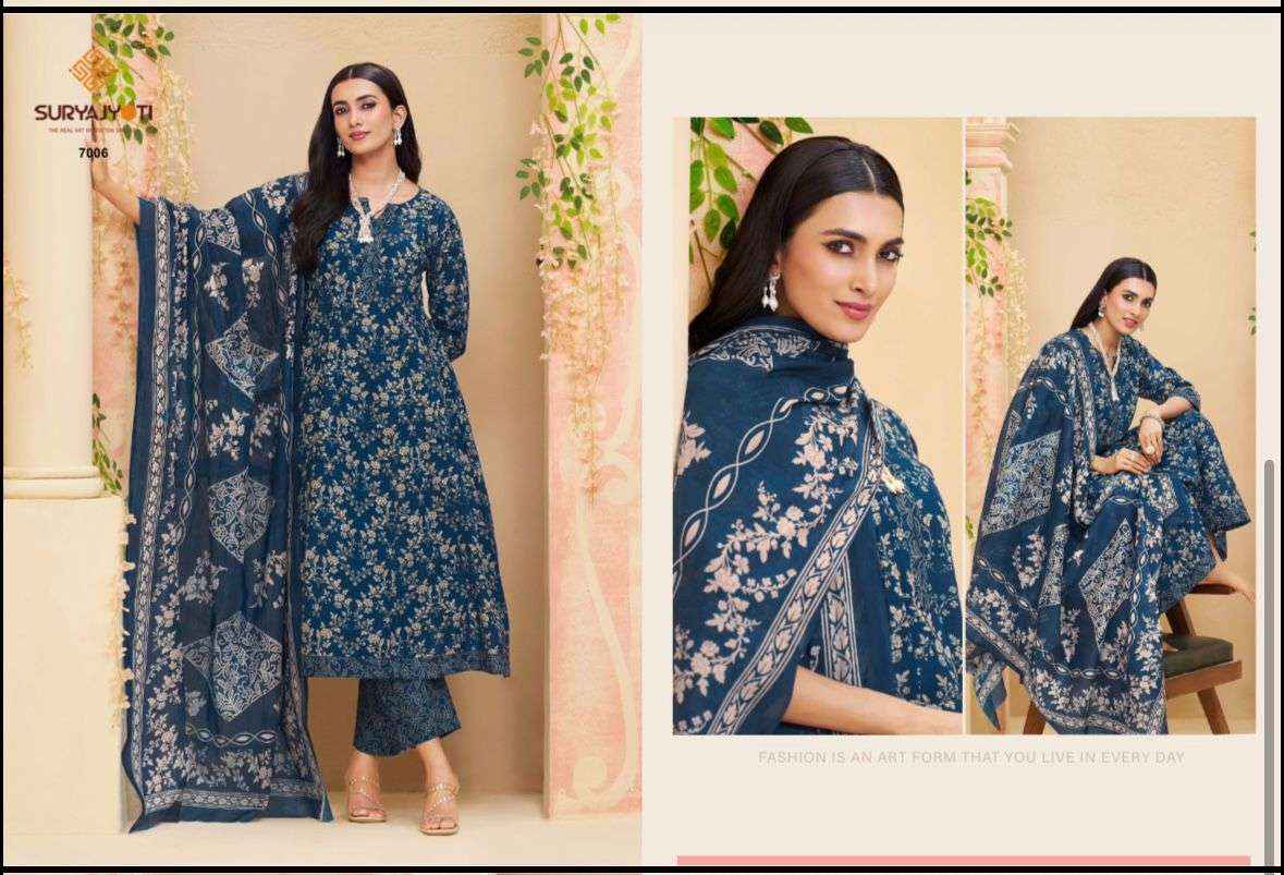 Suryajyoti Rashi Vol 7 Cotton Anarkali Suits Wholesale Supplier ( 10 Pcs Catalogue )