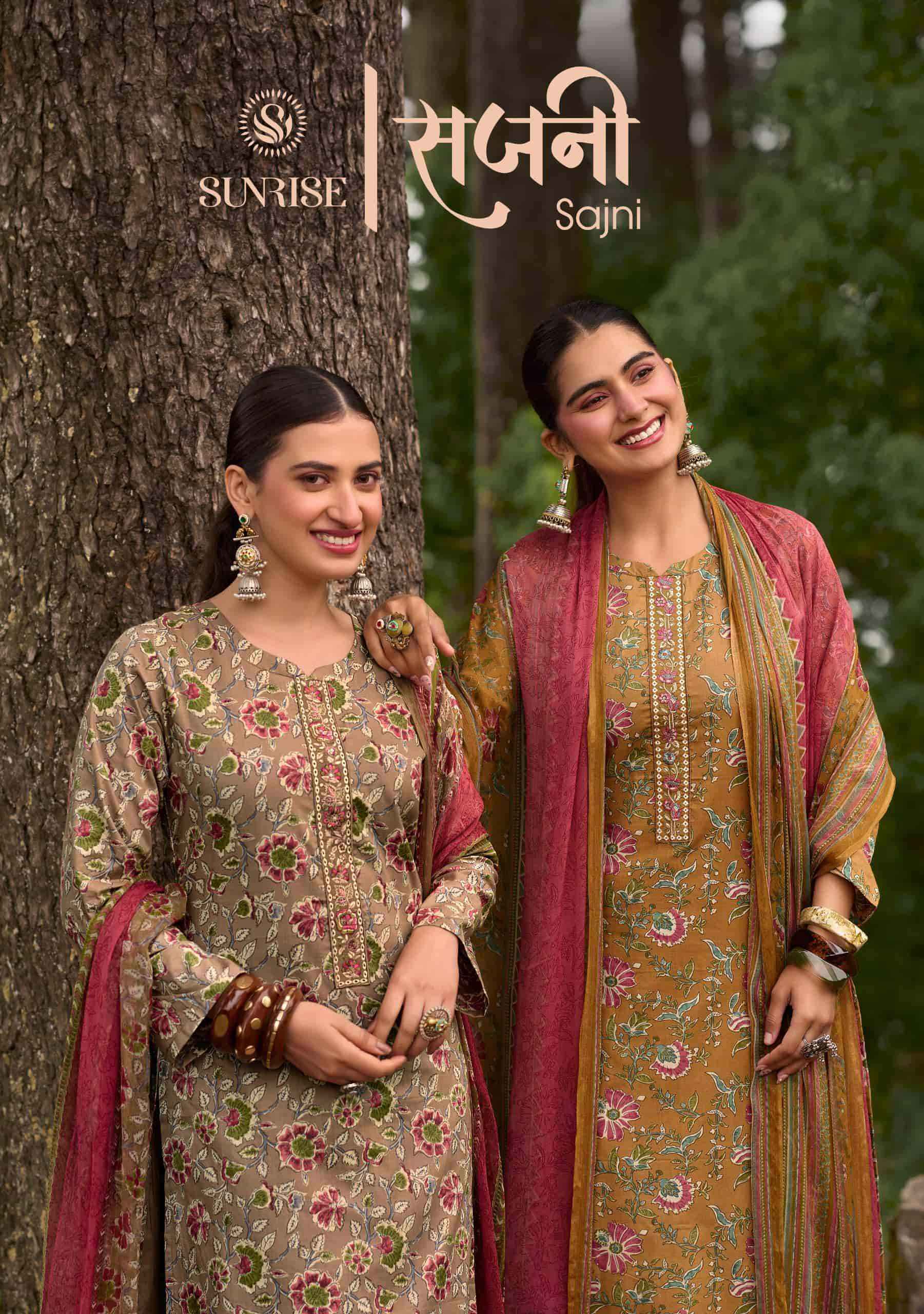 Suryajyoti Sajni Pure lawn Cotton Dress _ Wholesale Surat ( 8 Pcs catalog )