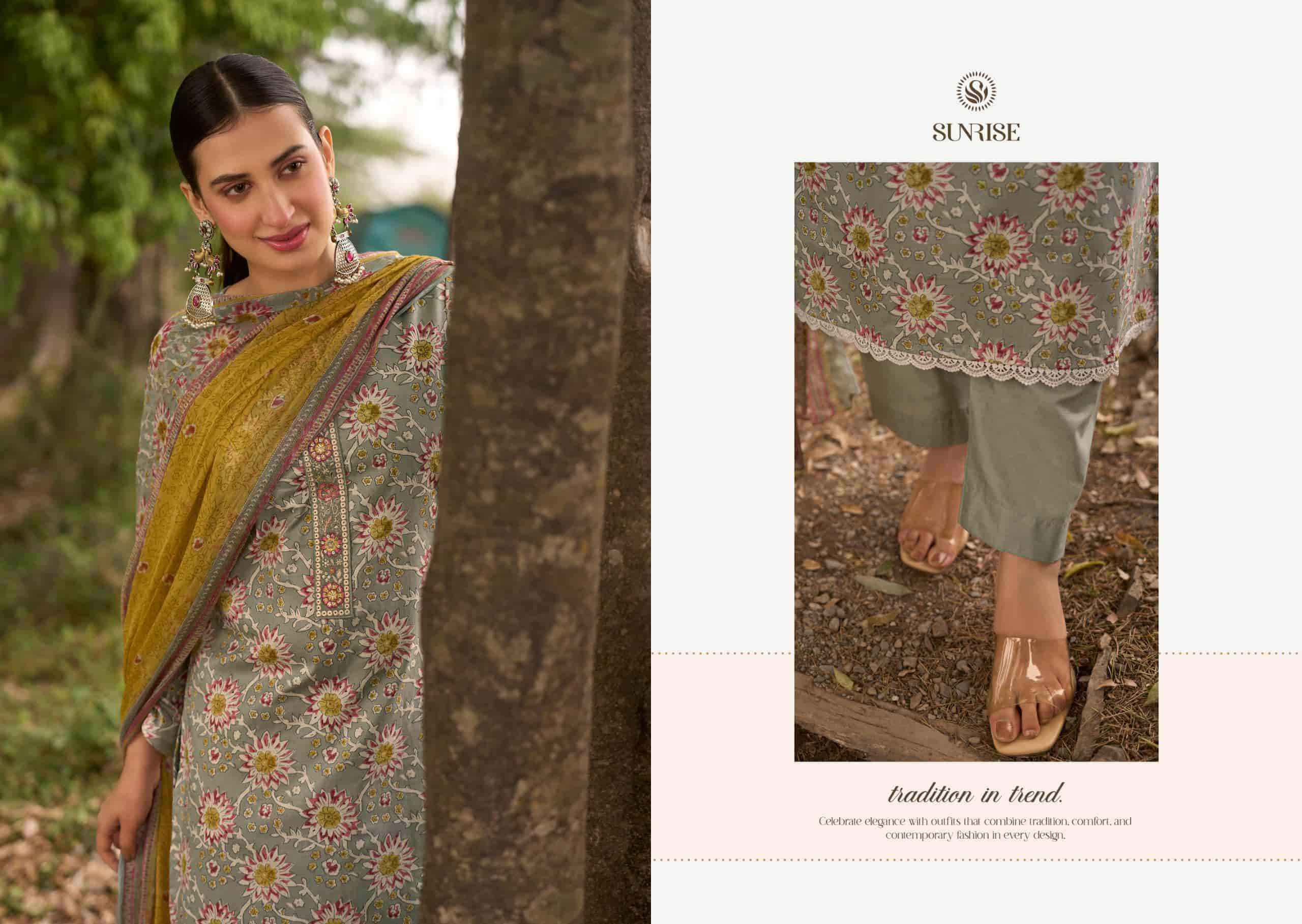 Suryajyoti Sajni Pure lawn Cotton Dress _ Wholesale Surat ( 8 Pcs catalog )