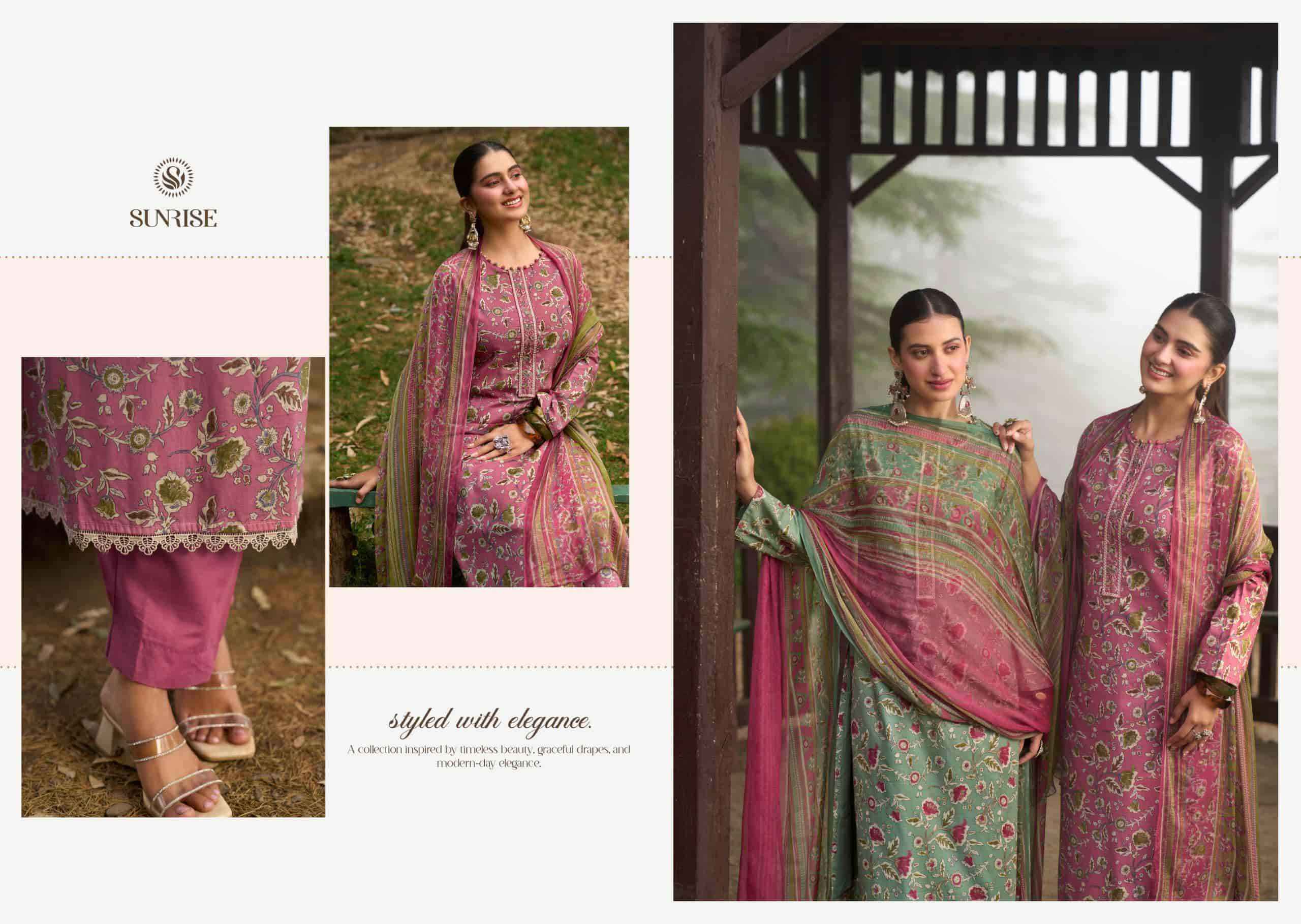 Suryajyoti Sajni Pure lawn Cotton Dress _ Wholesale Surat ( 8 Pcs catalog )