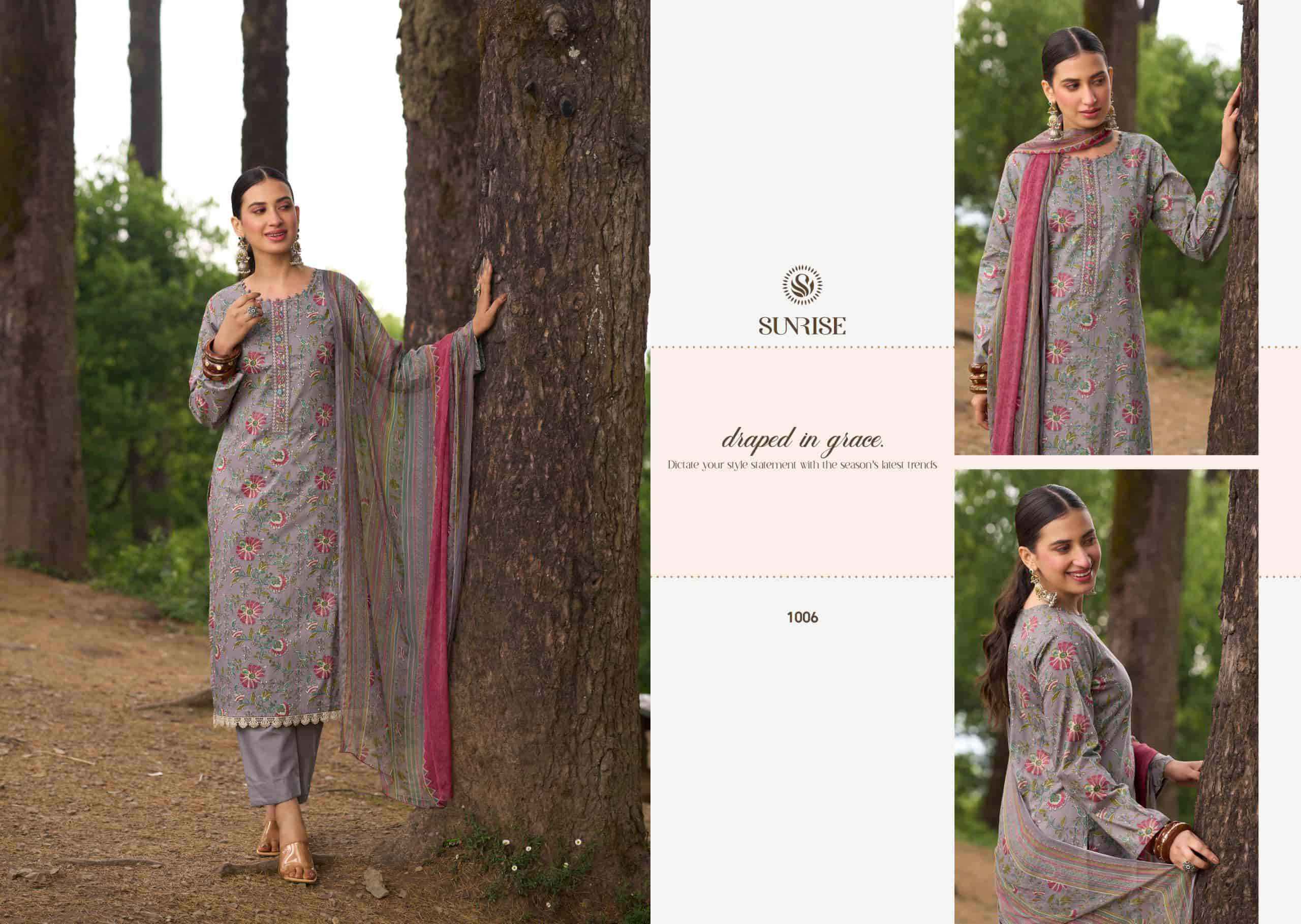 Suryajyoti Sajni Pure lawn Cotton Dress _ Wholesale Surat ( 8 Pcs catalog )