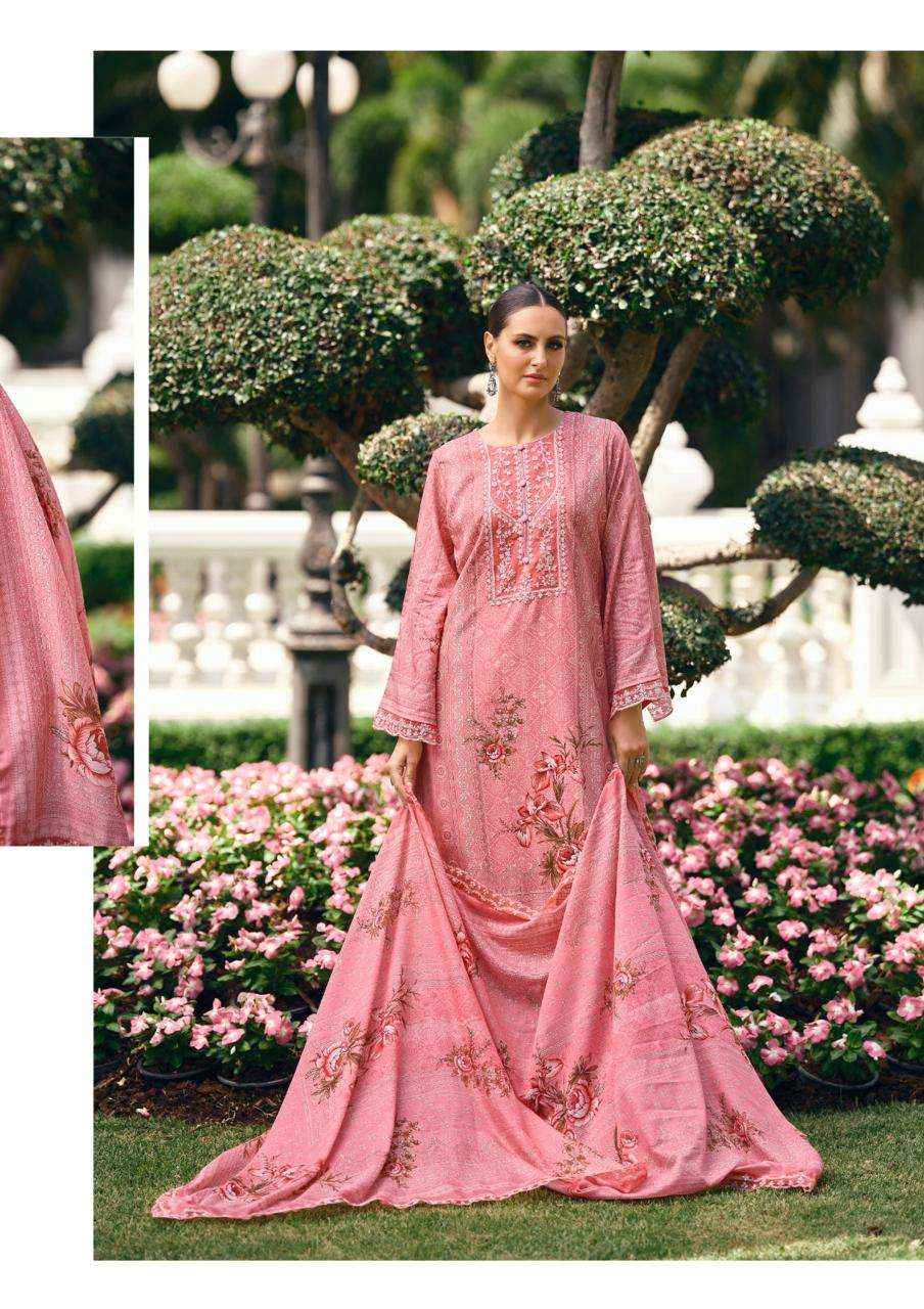 The Hermitage Shop Amahle Fancy Lawn Dress Material _ Wholesale Clothes Online ( 6 Pcs Catalog )