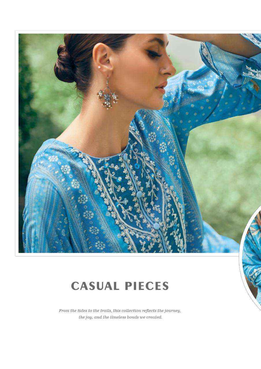 The Hermitage Shop Amahle Fancy Lawn Dress Material _ Wholesale Clothes Online ( 6 Pcs Catalog )