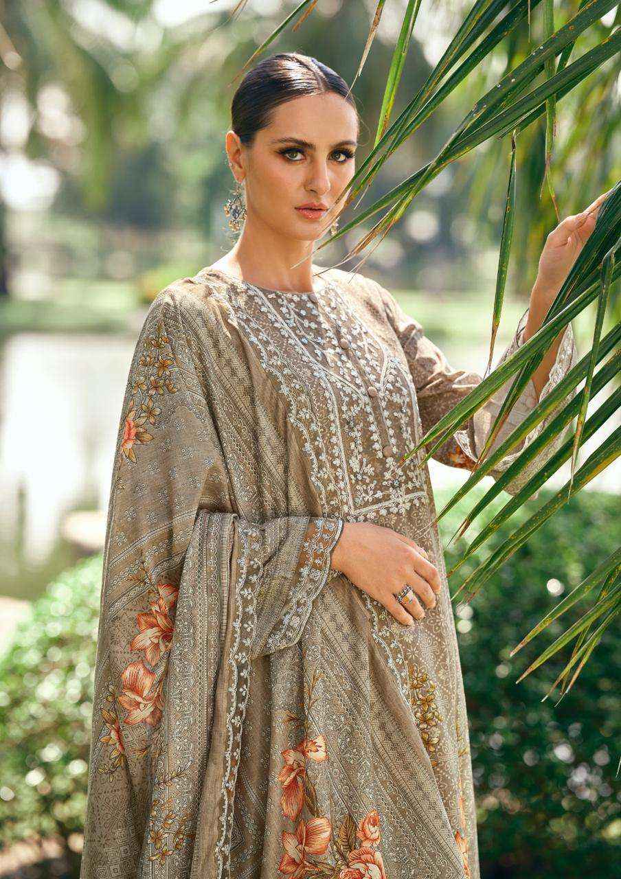 The Hermitage Shop Amahle Fancy Lawn Dress Material _ Wholesale Clothes Online ( 6 Pcs Catalog )