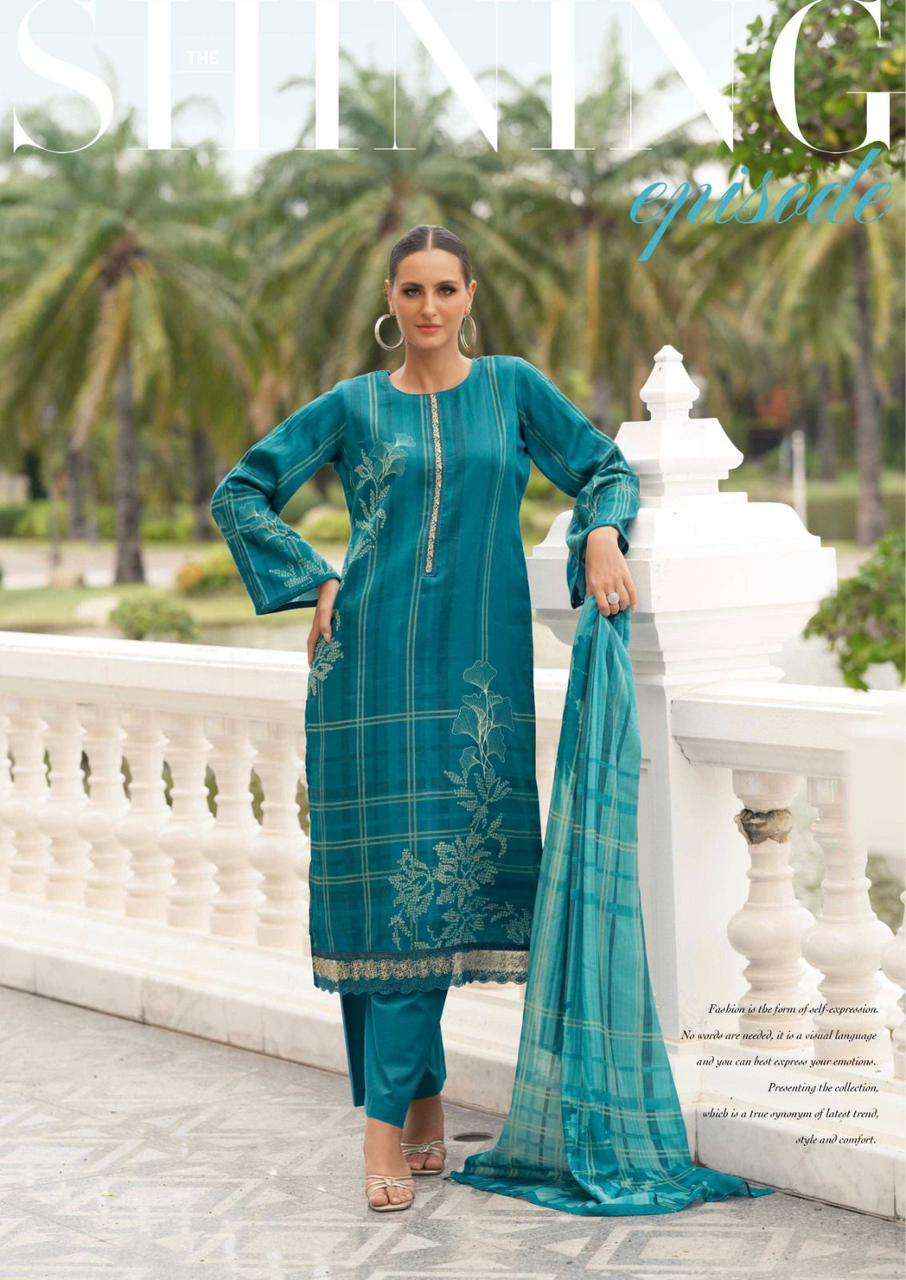 The Hermitage Shop Sva Digital Printed Fancy Lawn Dress Wholesalers Price ( 6 Pcs catalog )