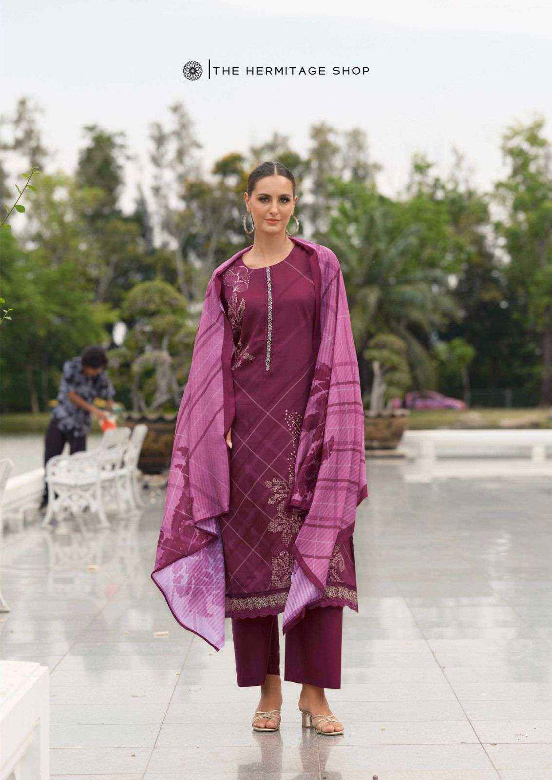 The Hermitage Shop Sva Digital Printed Fancy Lawn Dress Wholesalers Price ( 6 Pcs catalog )