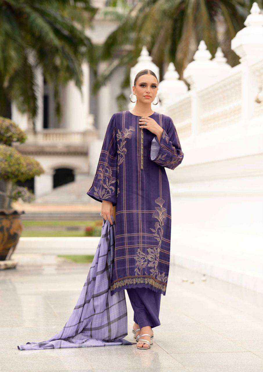The Hermitage Shop Sva Digital Printed Fancy Lawn Dress Wholesalers Price ( 6 Pcs catalog )