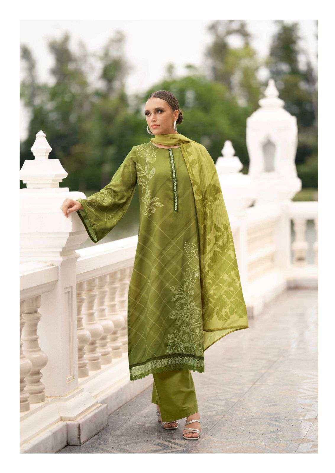 The Hermitage Shop Sva Digital Printed Fancy Lawn Dress Wholesalers Price ( 6 Pcs catalog )