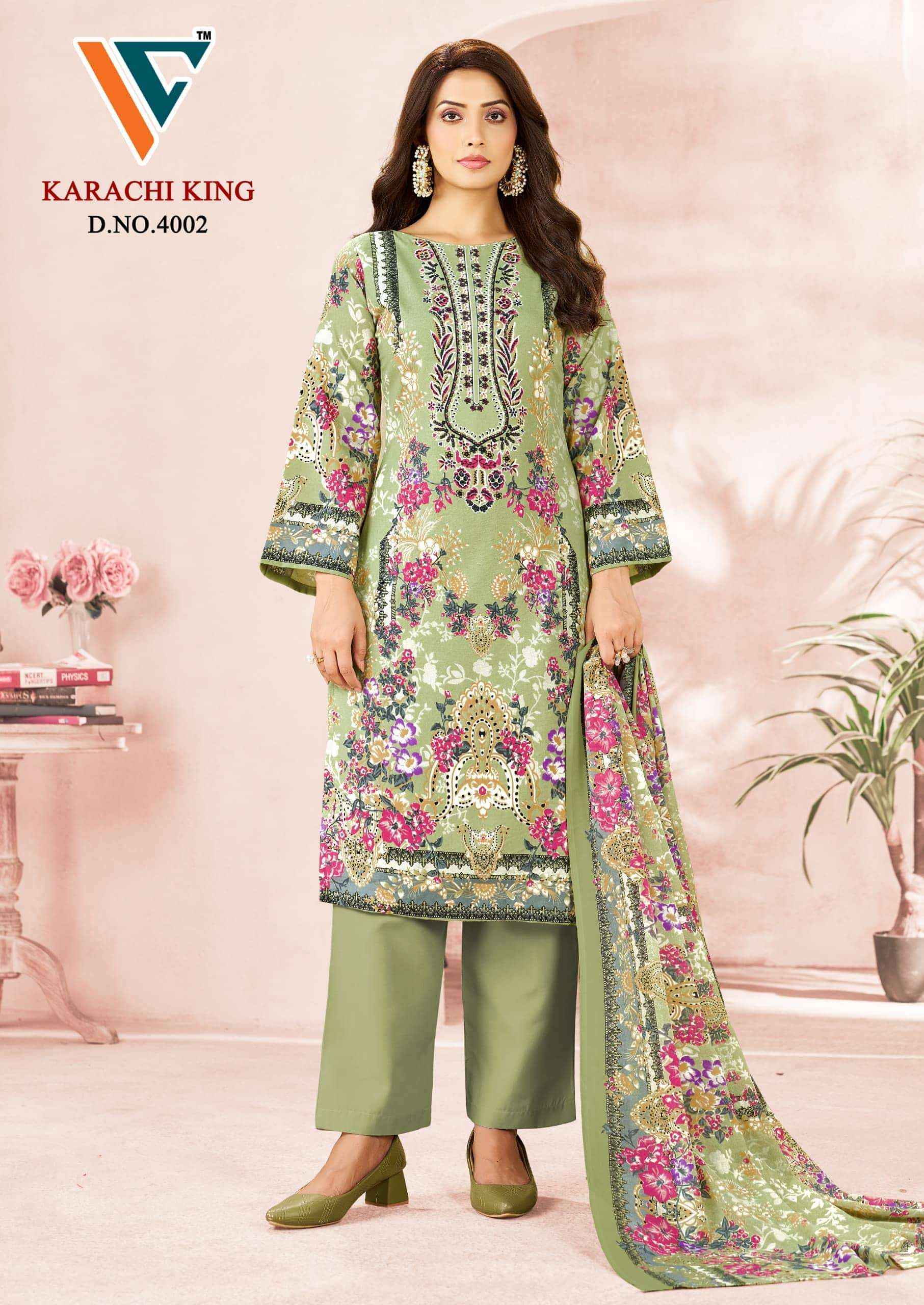 Vandana Fashion Karachi King Vol 40 Printed Karachi Cotton Suit _ Wholesale Surat Rate ( 8 Pcs Catalog )