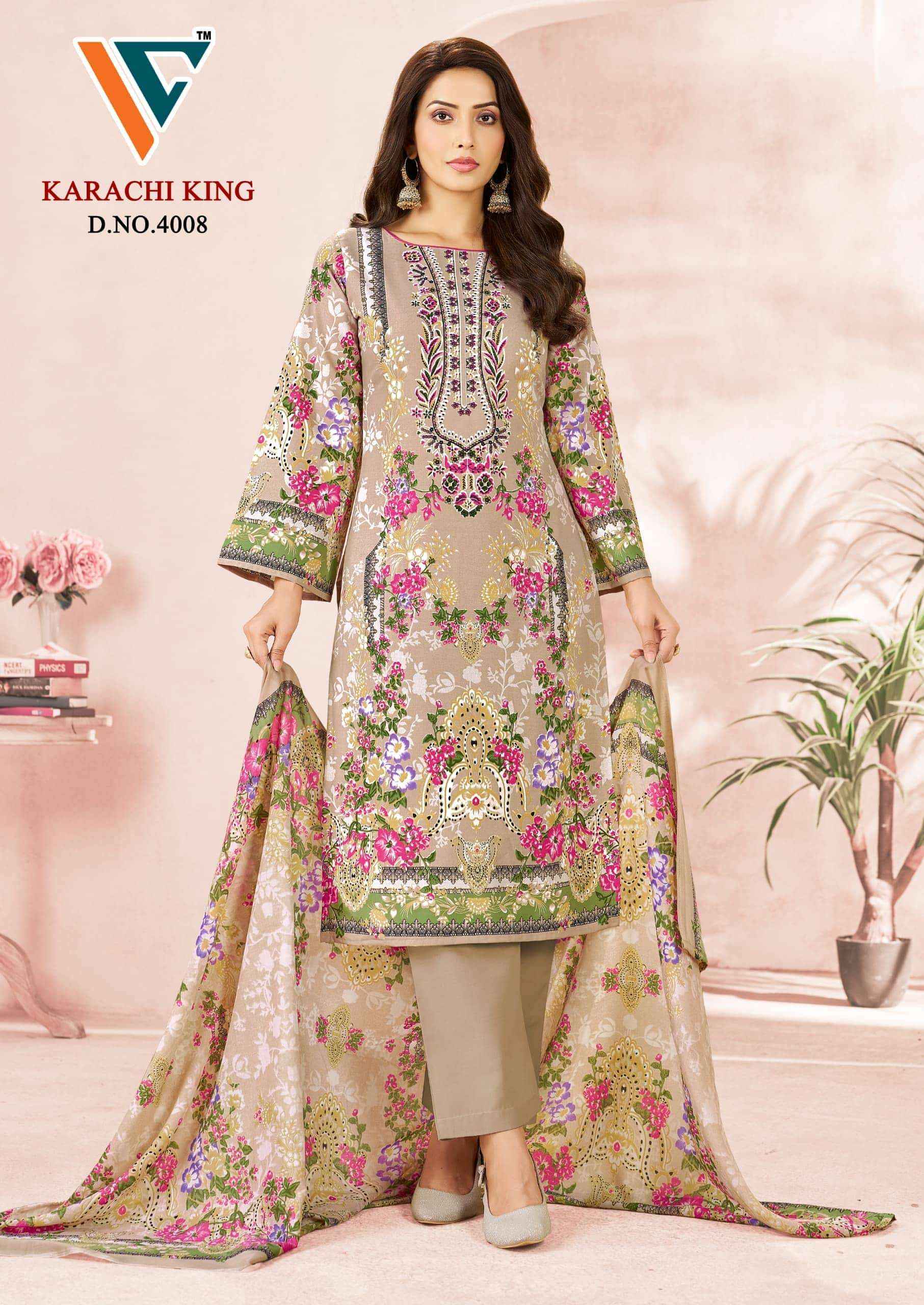 Vandana Fashion Karachi King Vol 40 Printed Karachi Cotton Suit _ Wholesale Surat Rate ( 8 Pcs Catalog )