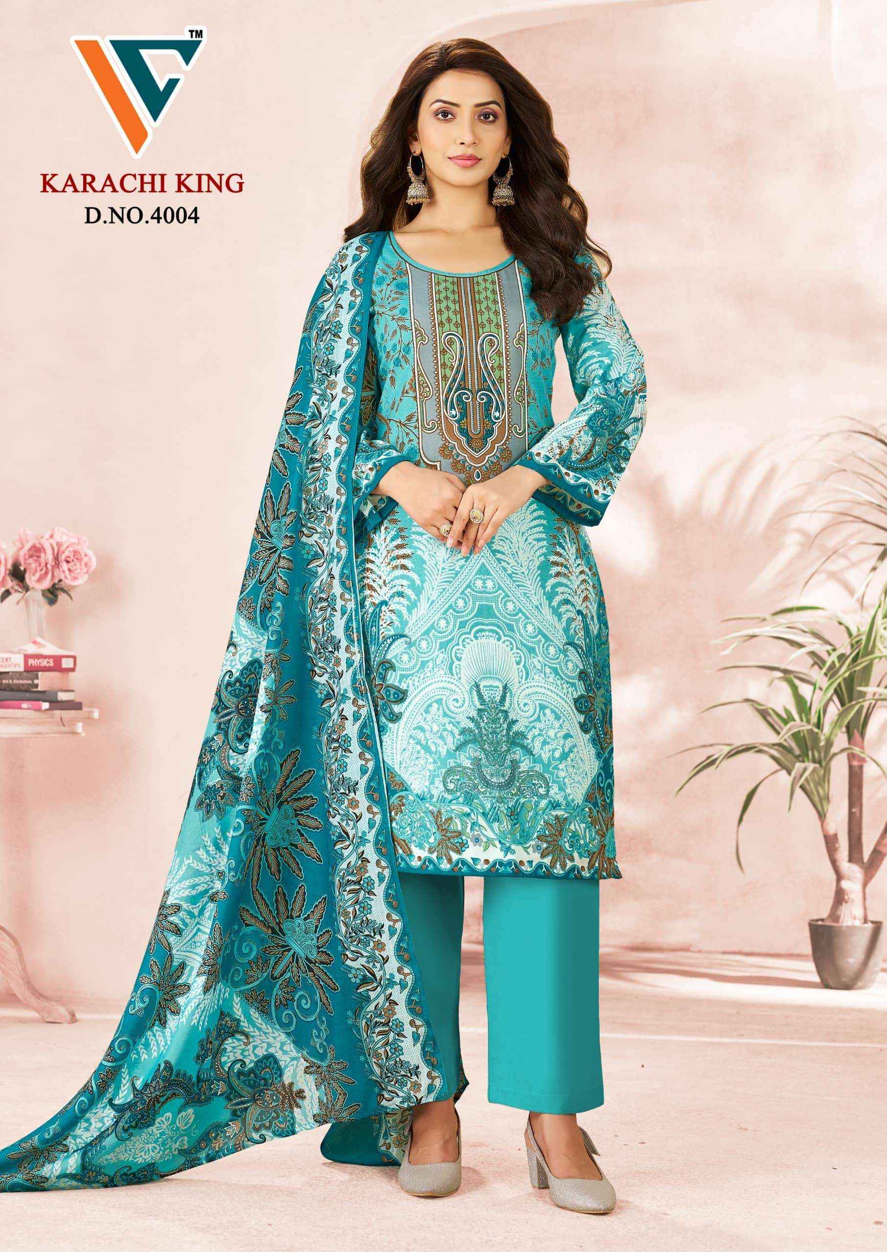 Vandana Fashion Karachi King Vol 40 Printed Karachi Cotton Suit _ Wholesale Surat Rate ( 8 Pcs Catalog )