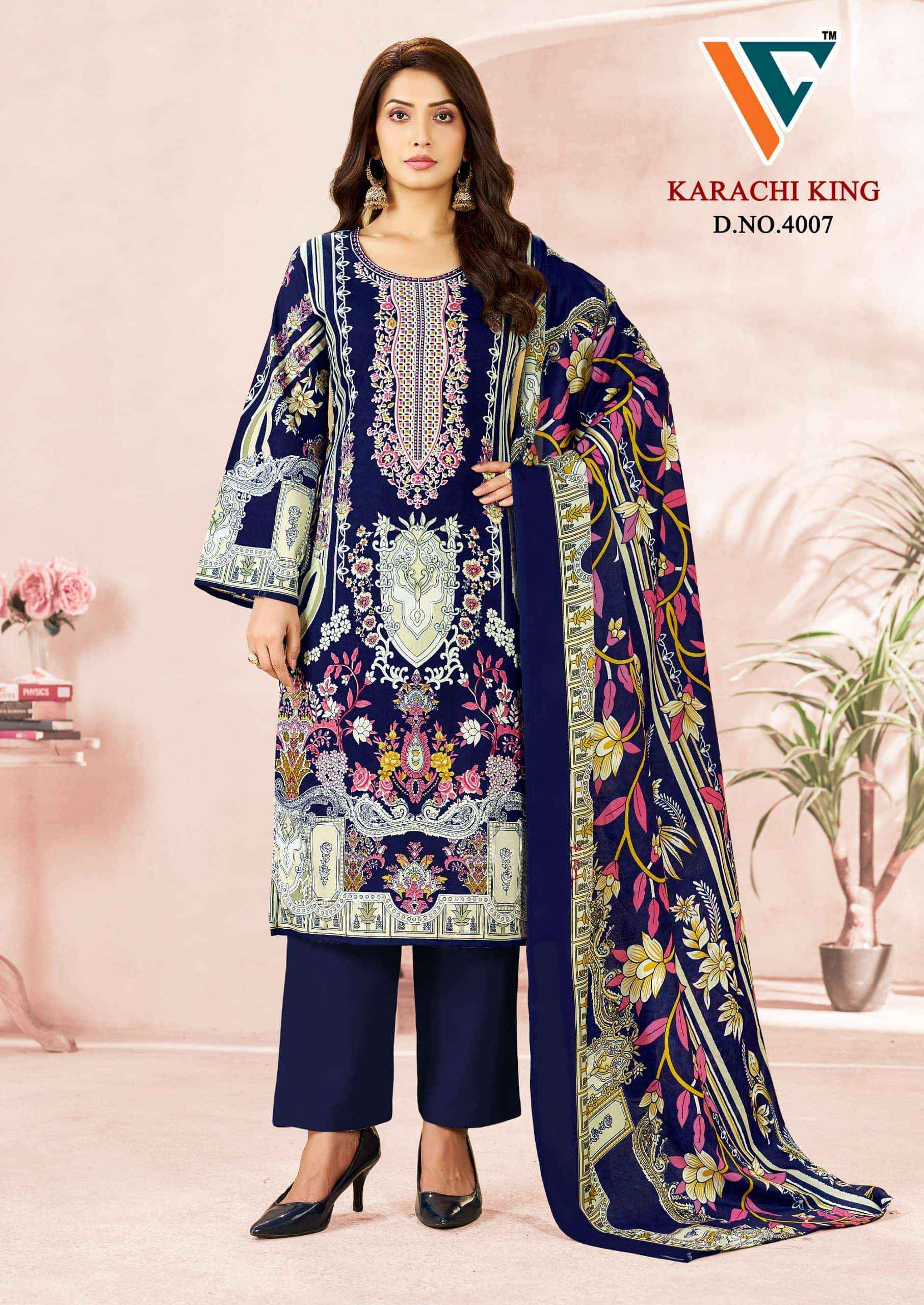 Vandana Fashion Karachi King Vol 40 Printed Karachi Cotton Suit _ Wholesale Surat Rate ( 8 Pcs Catalog )