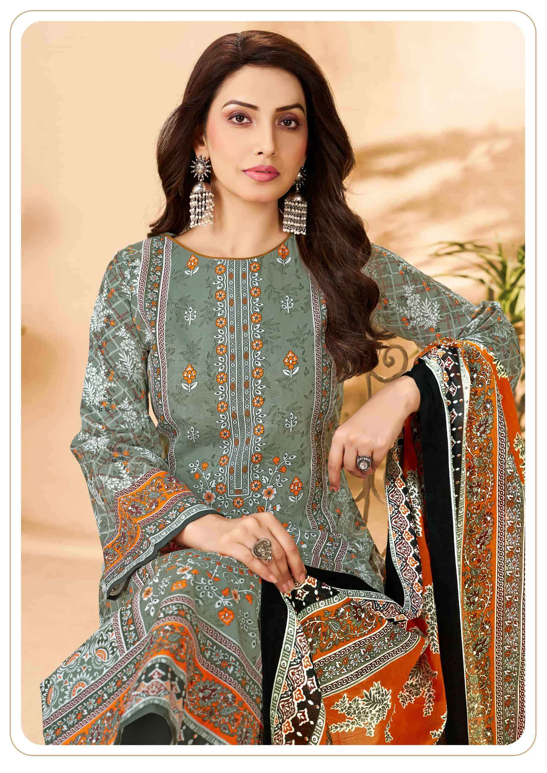 Vandana Fashion Karachi Studio Vol 6 Printed Karachi Cotton Suit _ Surat Wholesale Textile Price ( 8 Pcs Catalog )