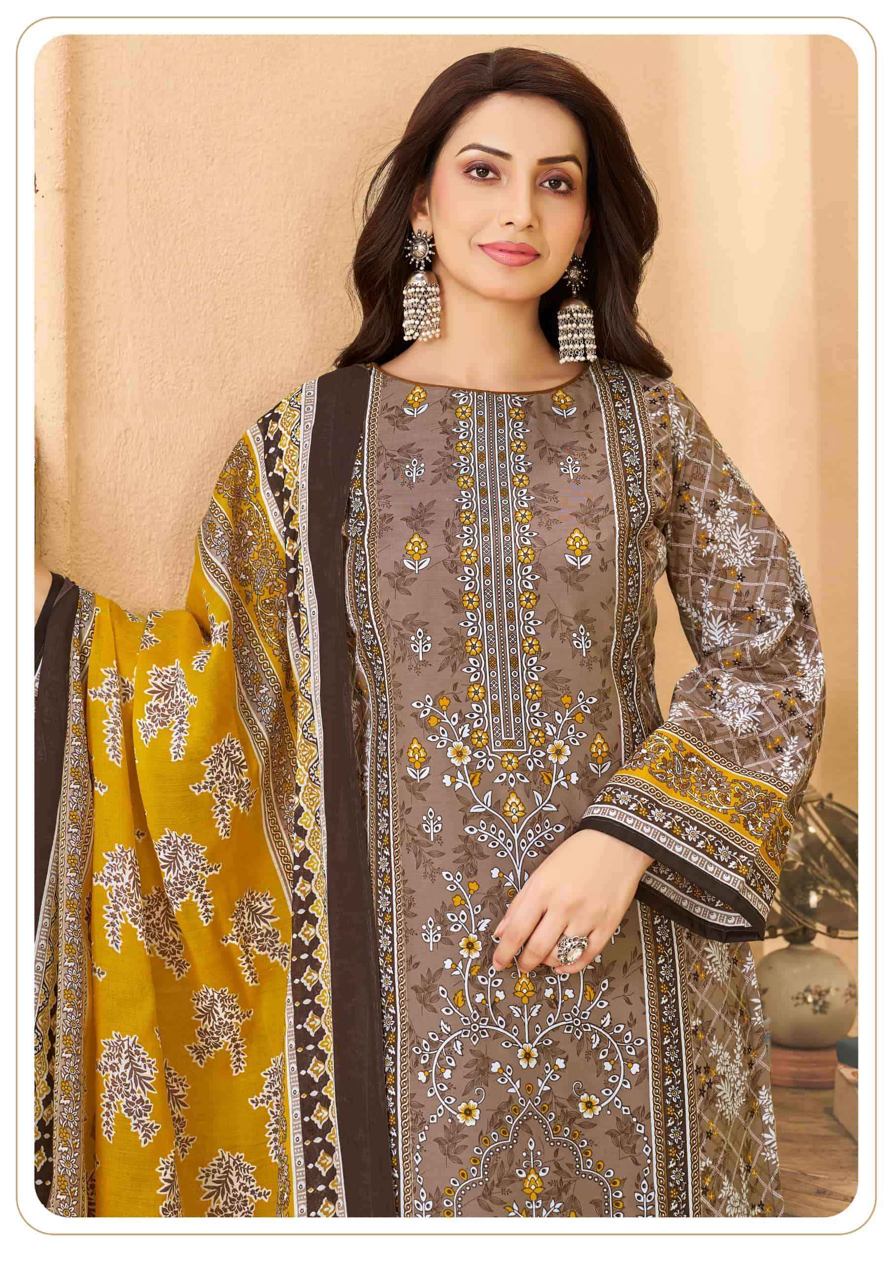 Vandana Fashion Karachi Studio Vol 6 Printed Karachi Cotton Suit _ Surat Wholesale Textile Price ( 8 Pcs Catalog )