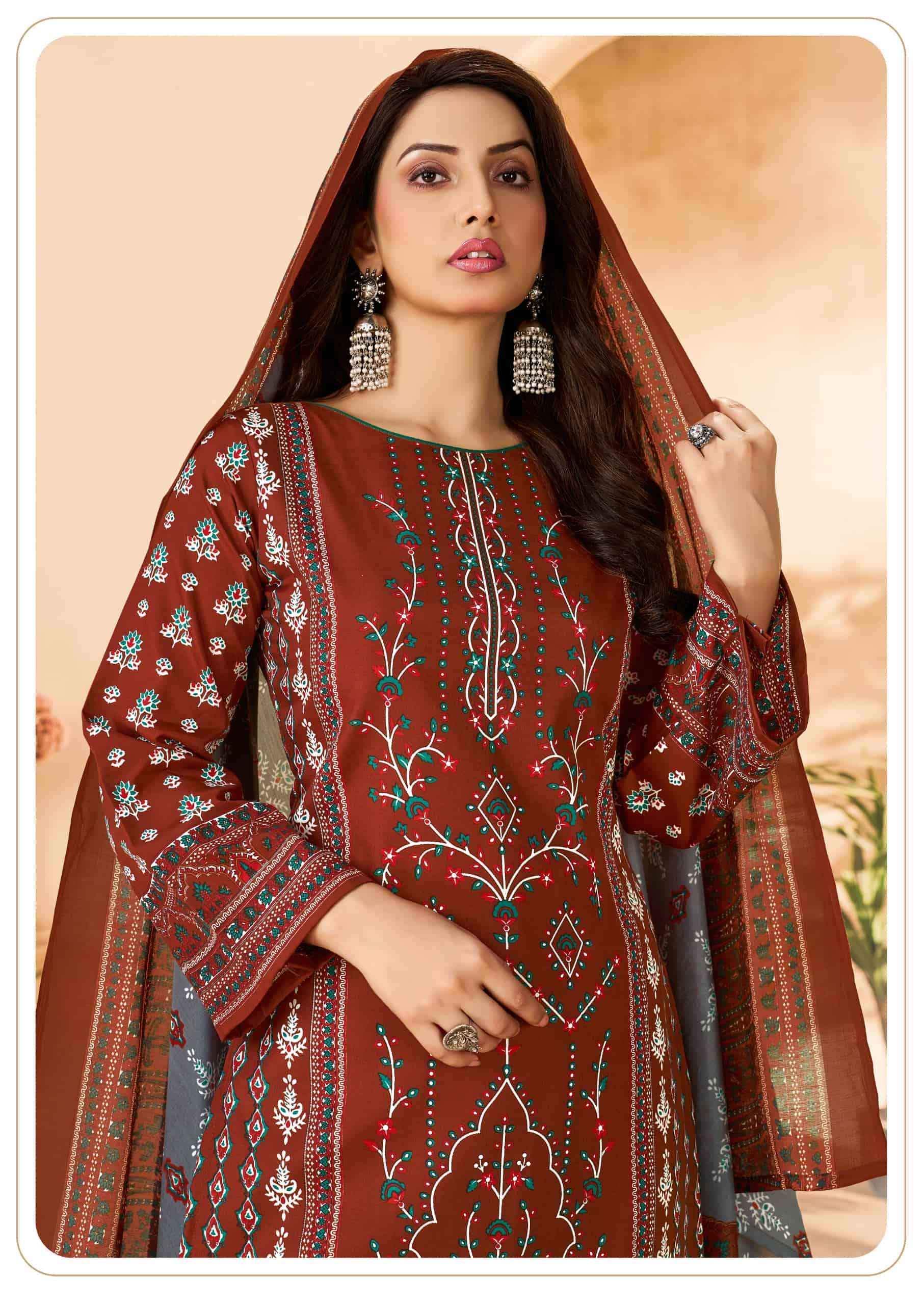 Vandana Fashion Karachi Studio Vol 6 Printed Karachi Cotton Suit _ Surat Wholesale Textile Price ( 8 Pcs Catalog )