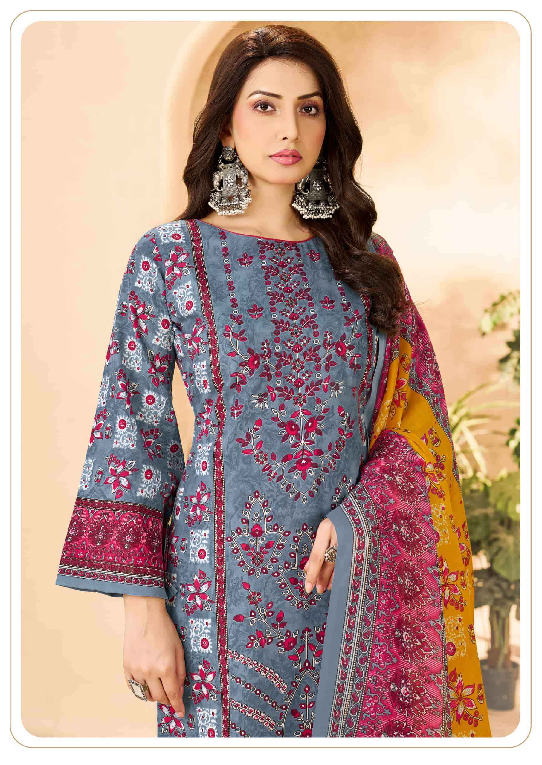 Vandana Fashion Karachi Studio Vol 6 Printed Karachi Cotton Suit _ Surat Wholesale Textile Price ( 8 Pcs Catalog )