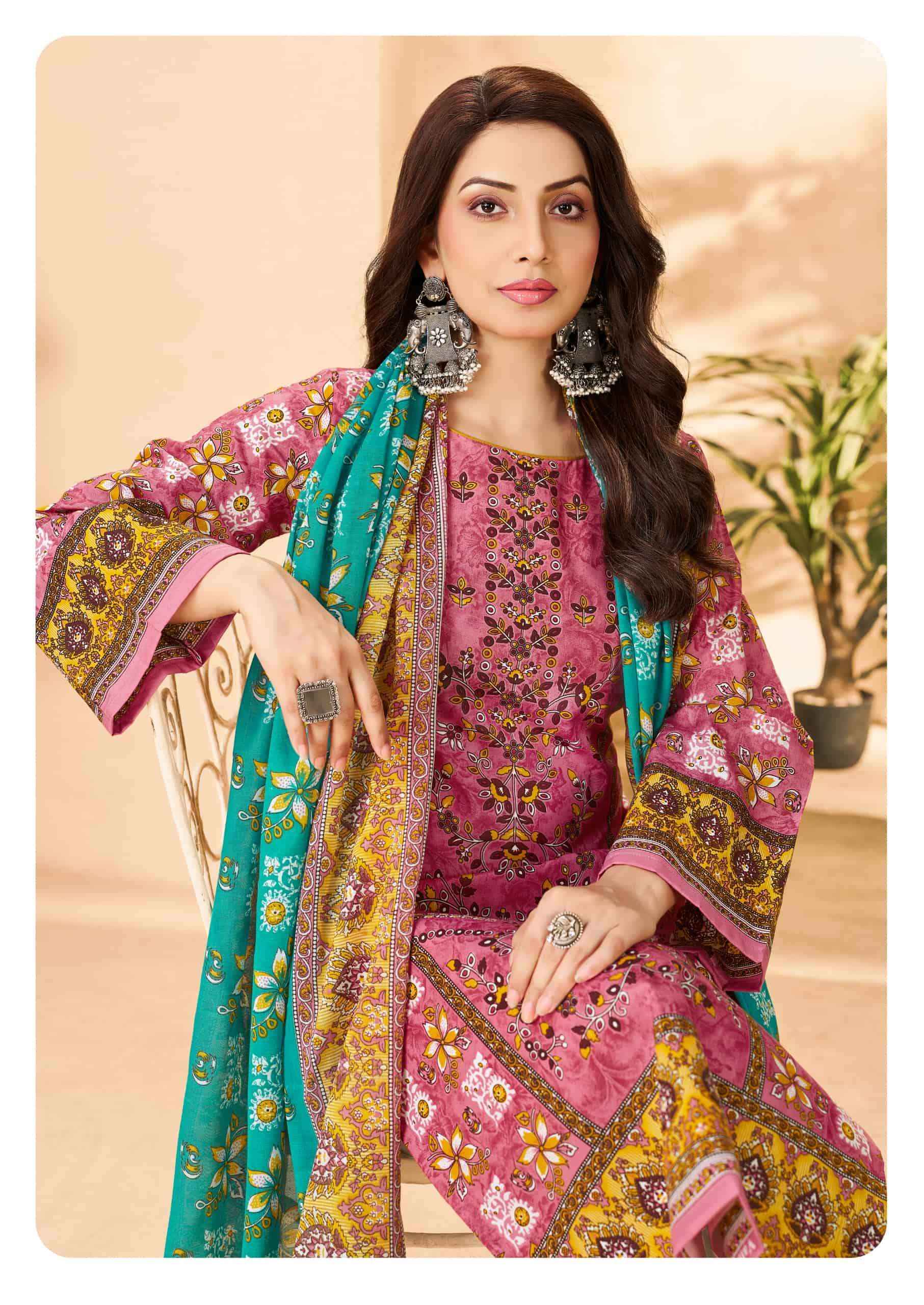 Vandana Fashion Karachi Studio Vol 6 Printed Karachi Cotton Suit _ Surat Wholesale Textile Price ( 8 Pcs Catalog )