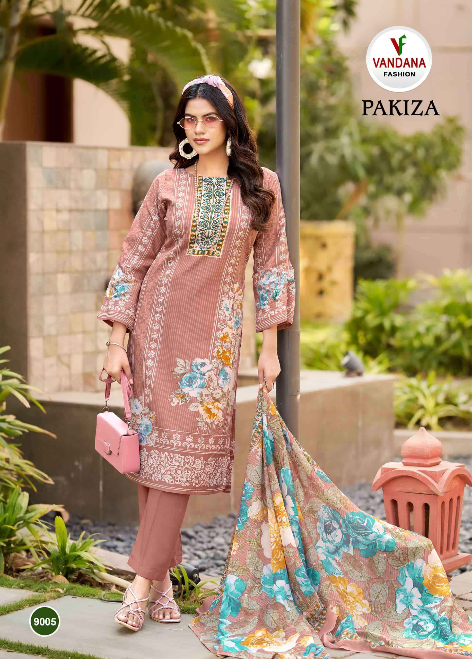Vandana Fashion Pakiza Vol 9 Printed Unstitch Cotton Salwar Suit _ Wholesale Surat Rate ( 8 Pcs Catalog )