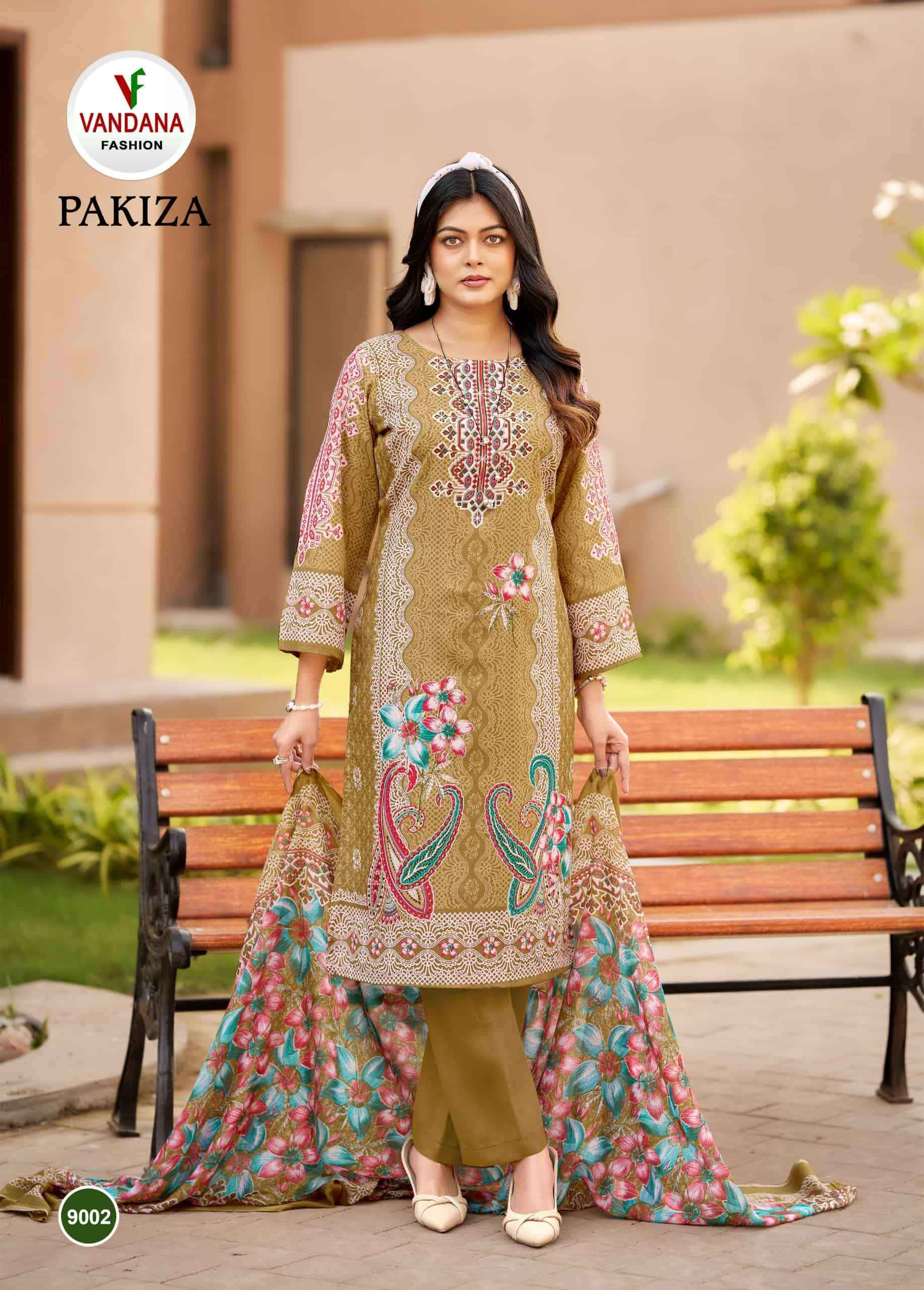 Vandana Fashion Pakiza Vol 9 Printed Unstitch Cotton Salwar Suit _ Wholesale Surat Rate ( 8 Pcs Catalog )