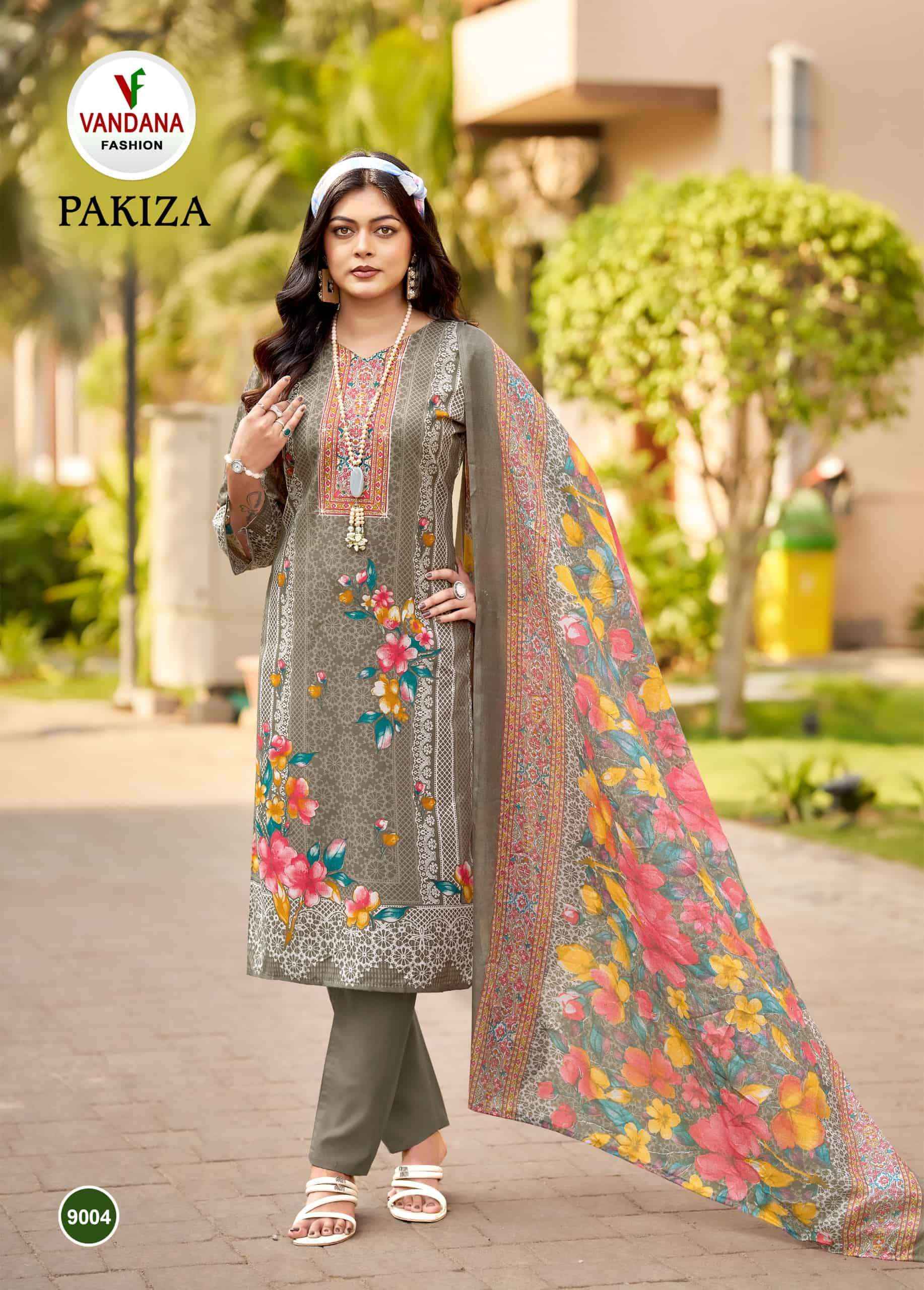 Vandana Fashion Pakiza Vol 9 Printed Unstitch Cotton Salwar Suit _ Wholesale Surat Rate ( 8 Pcs Catalog )