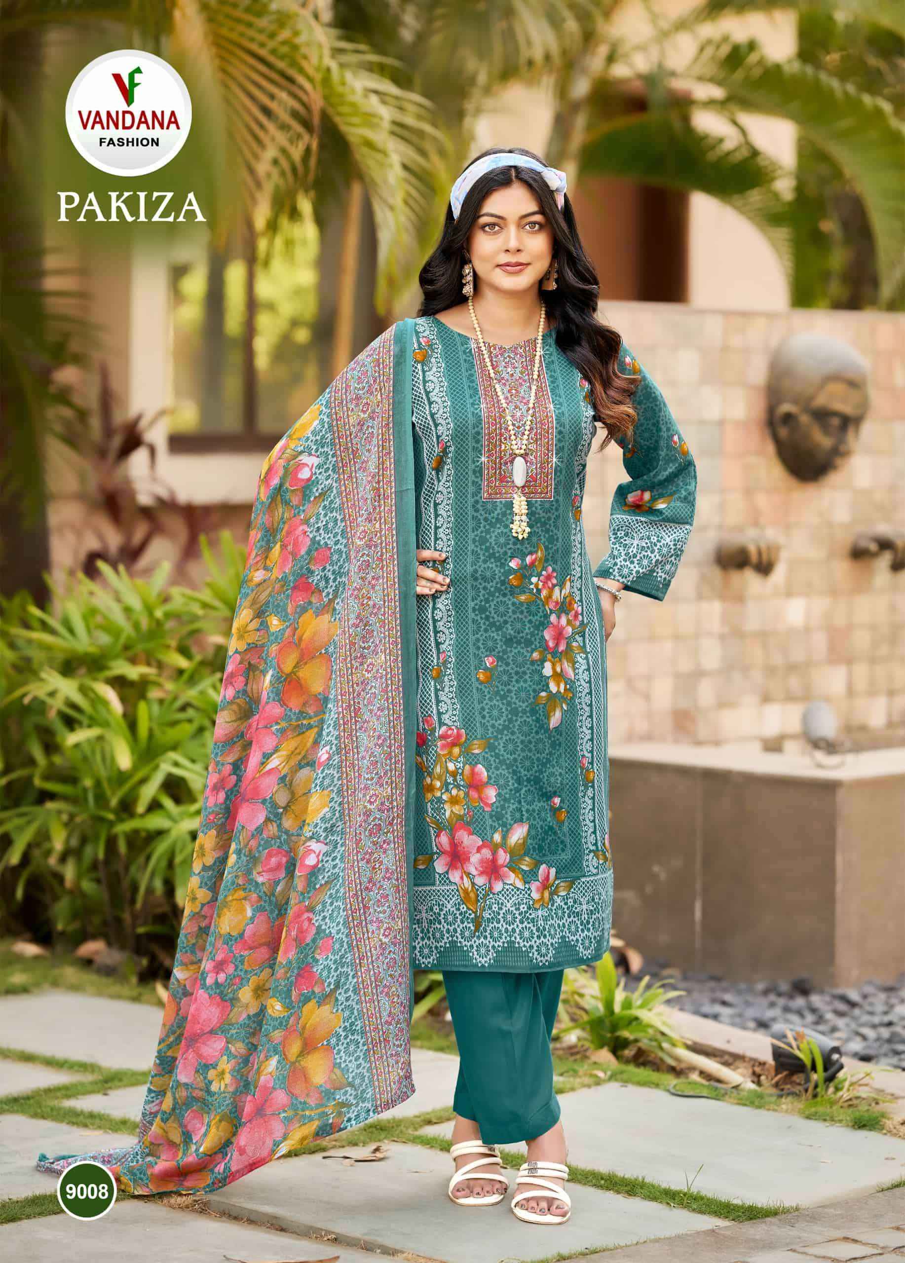 Vandana Fashion Pakiza Vol 9 Printed Unstitch Cotton Salwar Suit _ Wholesale Surat Rate ( 8 Pcs Catalog )