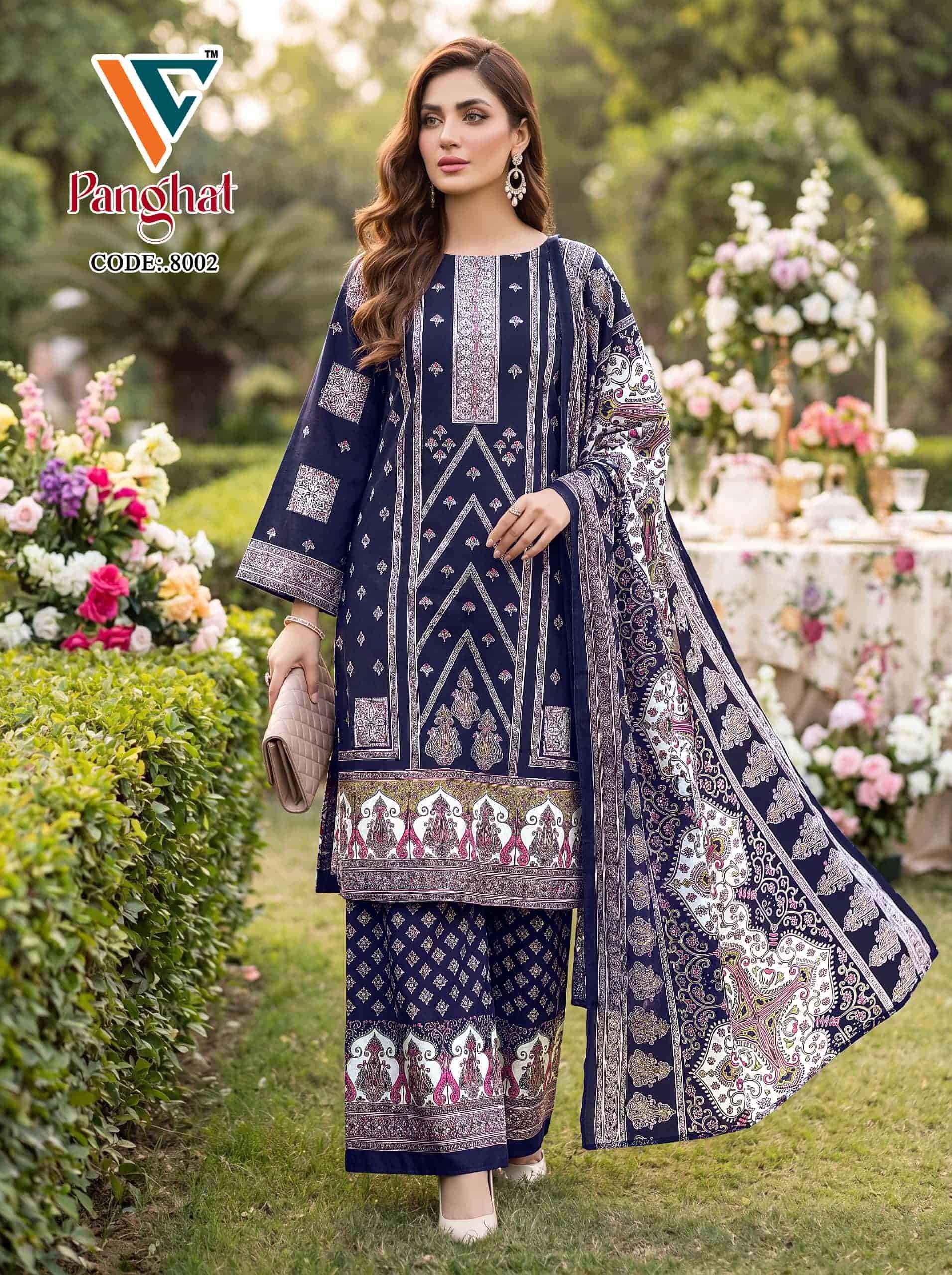 Vandana Fashion Panghat Vol 9 Exclusive Cotton Pakistani Deigns Dress _ Wholesale Surat ( 8 Pcs Catalog )