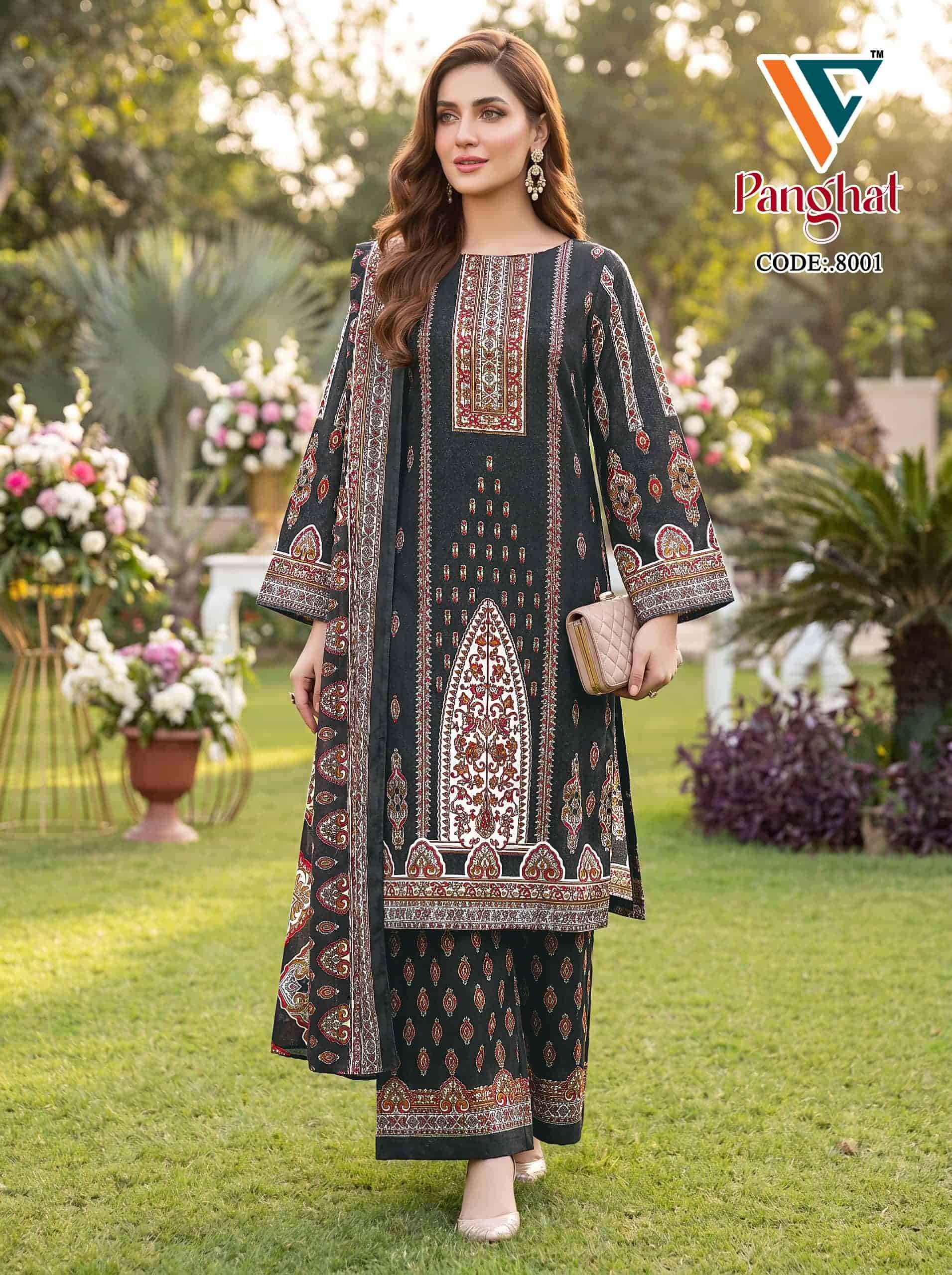 Vandana Fashion Panghat Vol 9 Exclusive Cotton Pakistani Deigns Dress _ Wholesale Surat ( 8 Pcs Catalog )