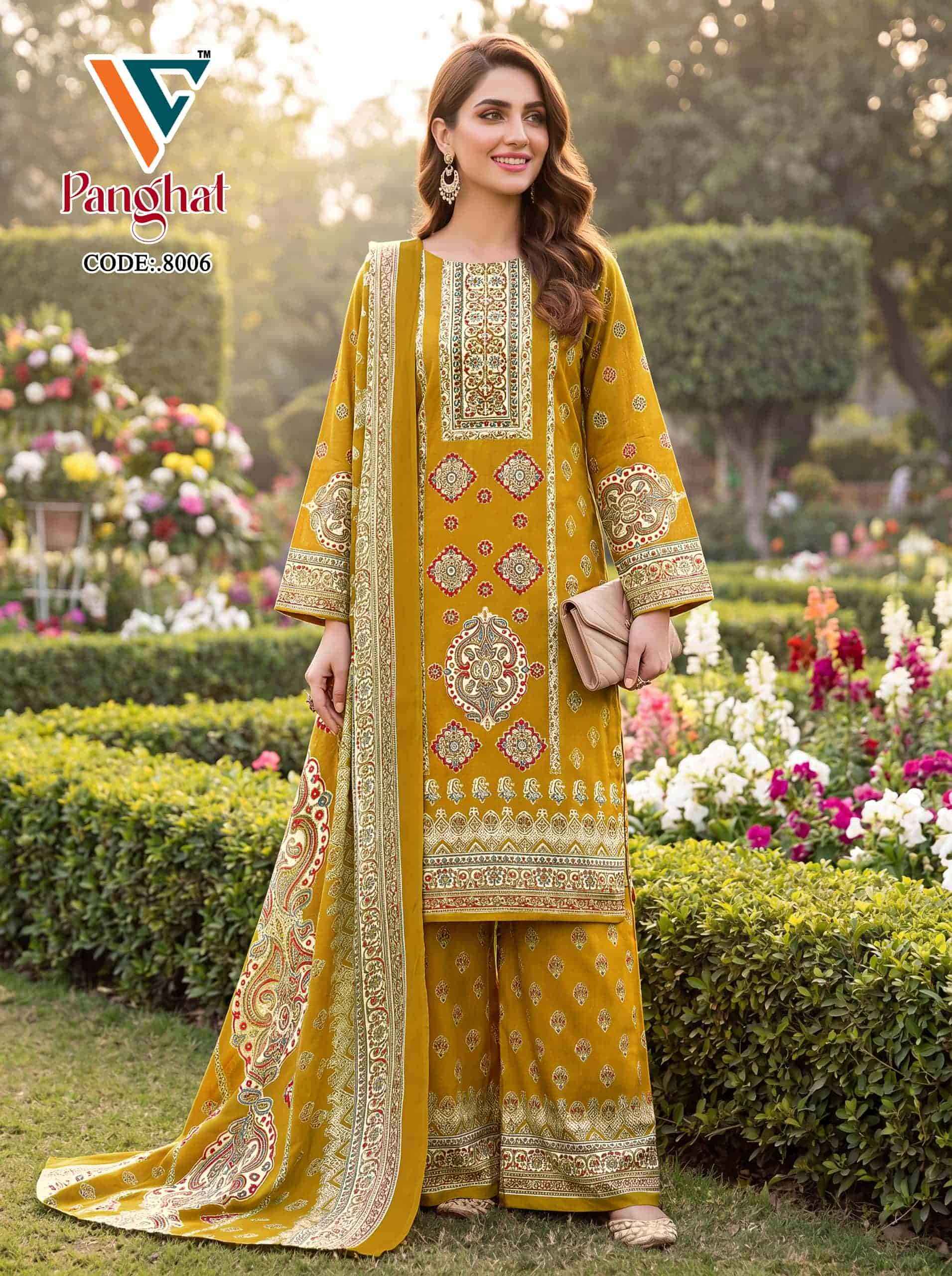 Vandana Fashion Panghat Vol 9 Exclusive Cotton Pakistani Deigns Dress _ Wholesale Surat ( 8 Pcs Catalog )