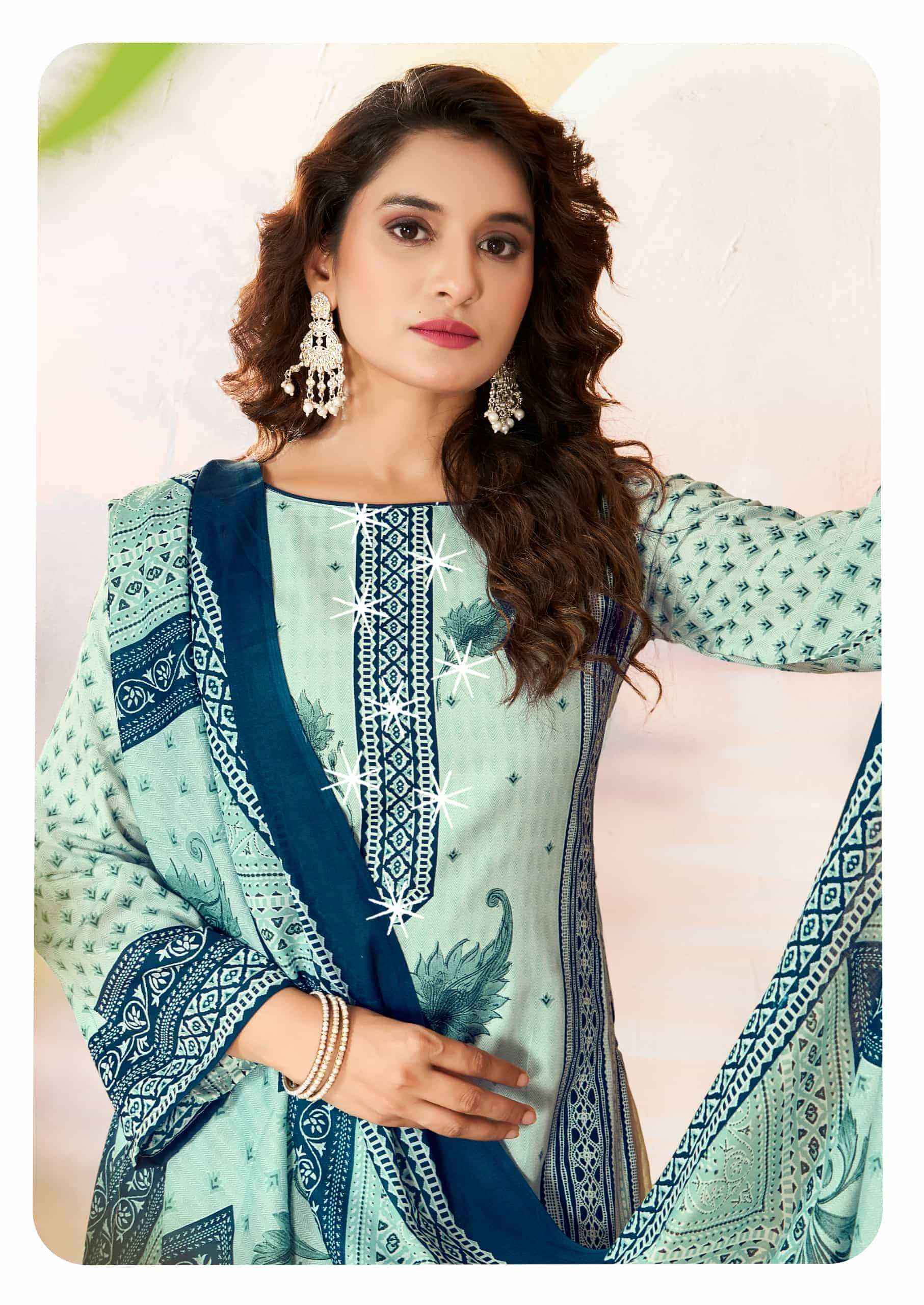 Vandana Fashion Shanaya Vol 9 Fancy Work Karachi Cotton Dress _ Wholesale Surat ( 8 Pcs Catalog )