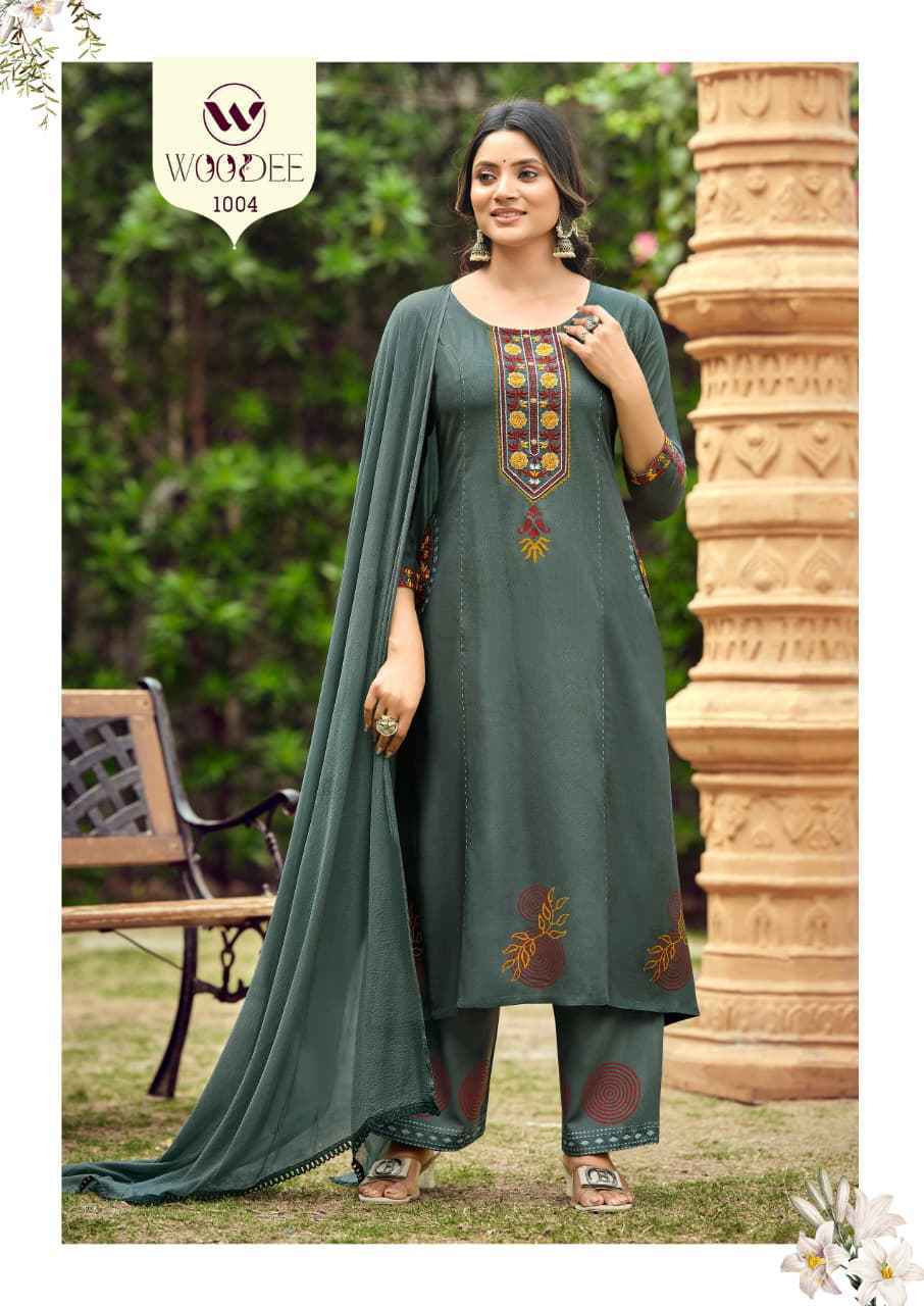 Woodee Saanvi Rayon Kurti Combo Set _  Surat Wholesale Shop ( 6 Pcs Catalog )